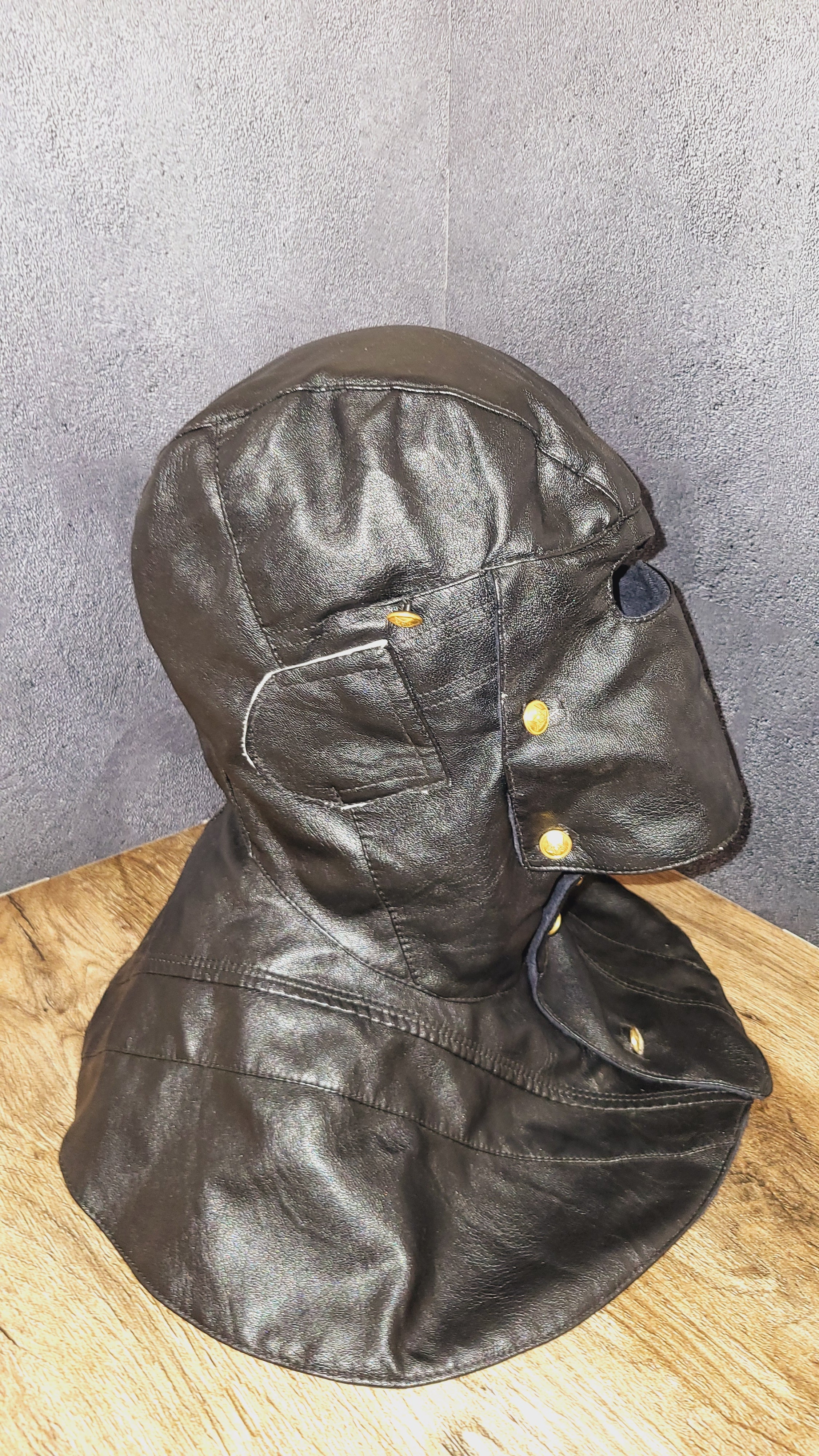 Soviet USSR Naval Torpedo Crew Protective Hood Helmet