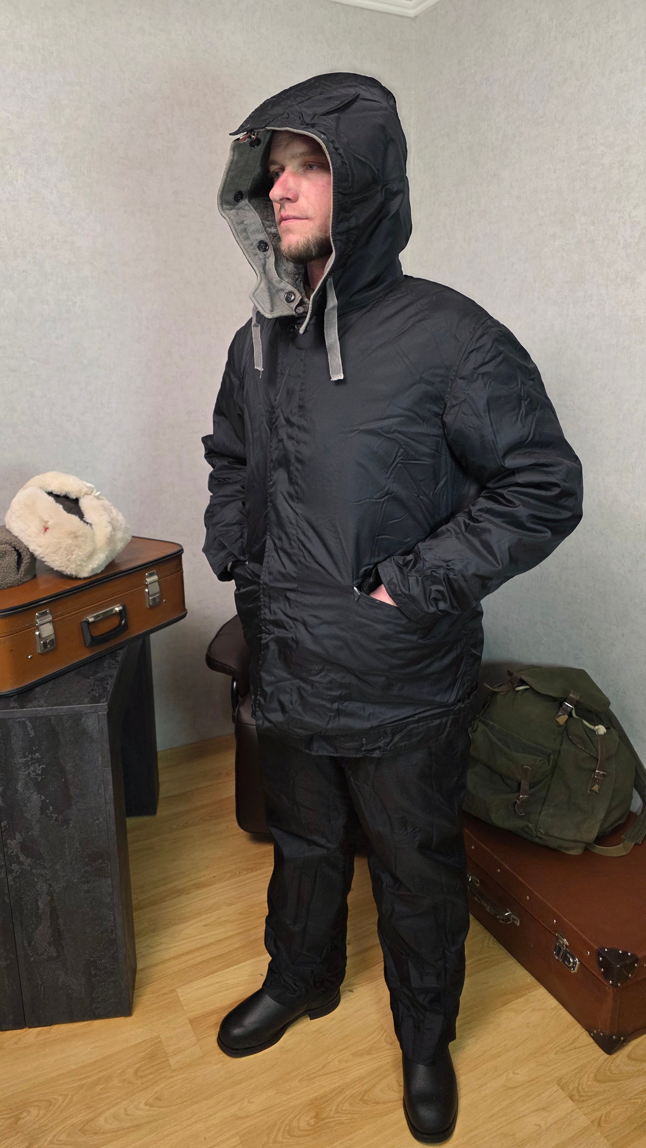 Soviet USSR Navy Storm Suit “Kanadka” Vintage Waterproof Winter Set