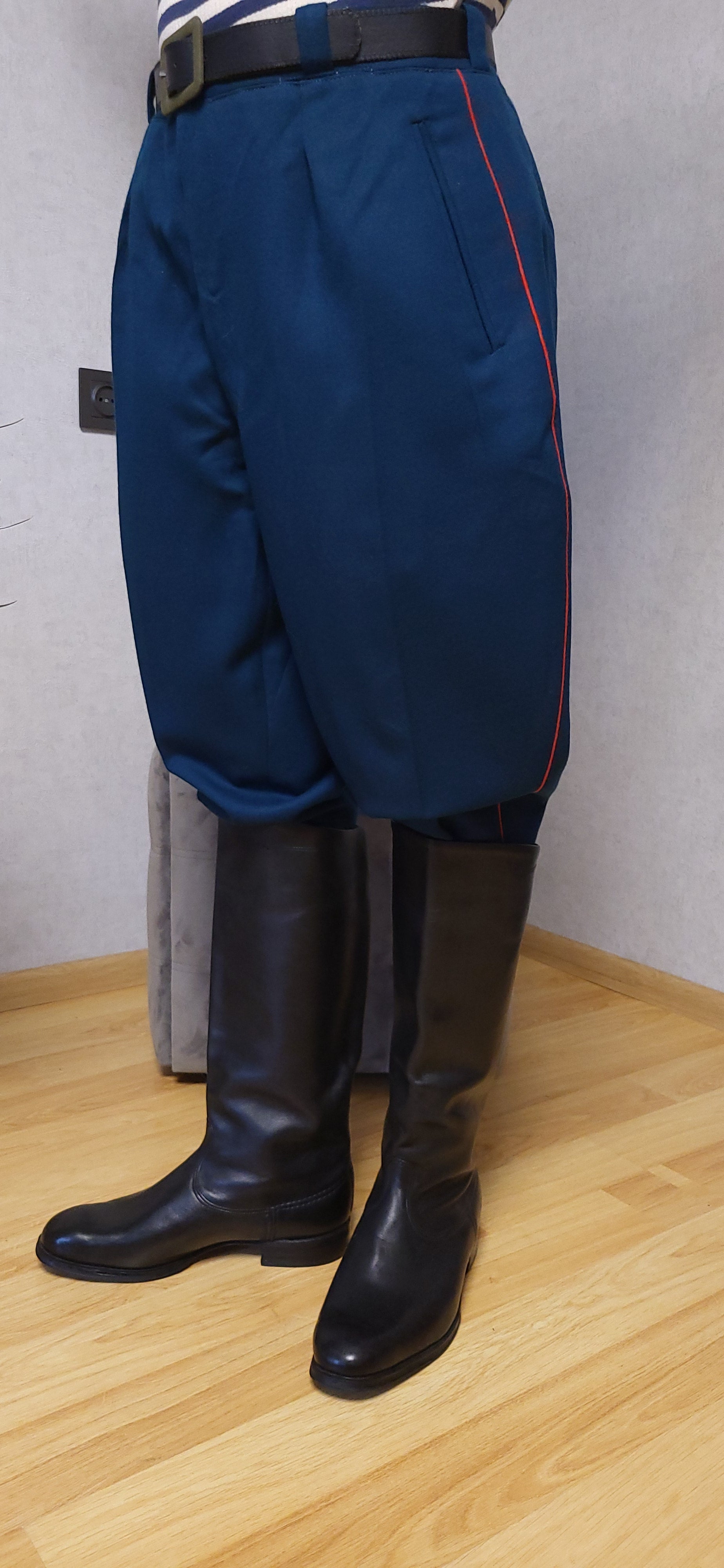 Soviet USSR Parade Breeches Sea-Green Color Uniform Trousers
