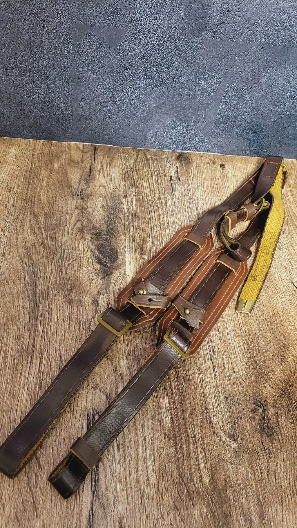 Soviet USSR RPS Belt Harness Shoulder Strap System Leather Equipment Straps