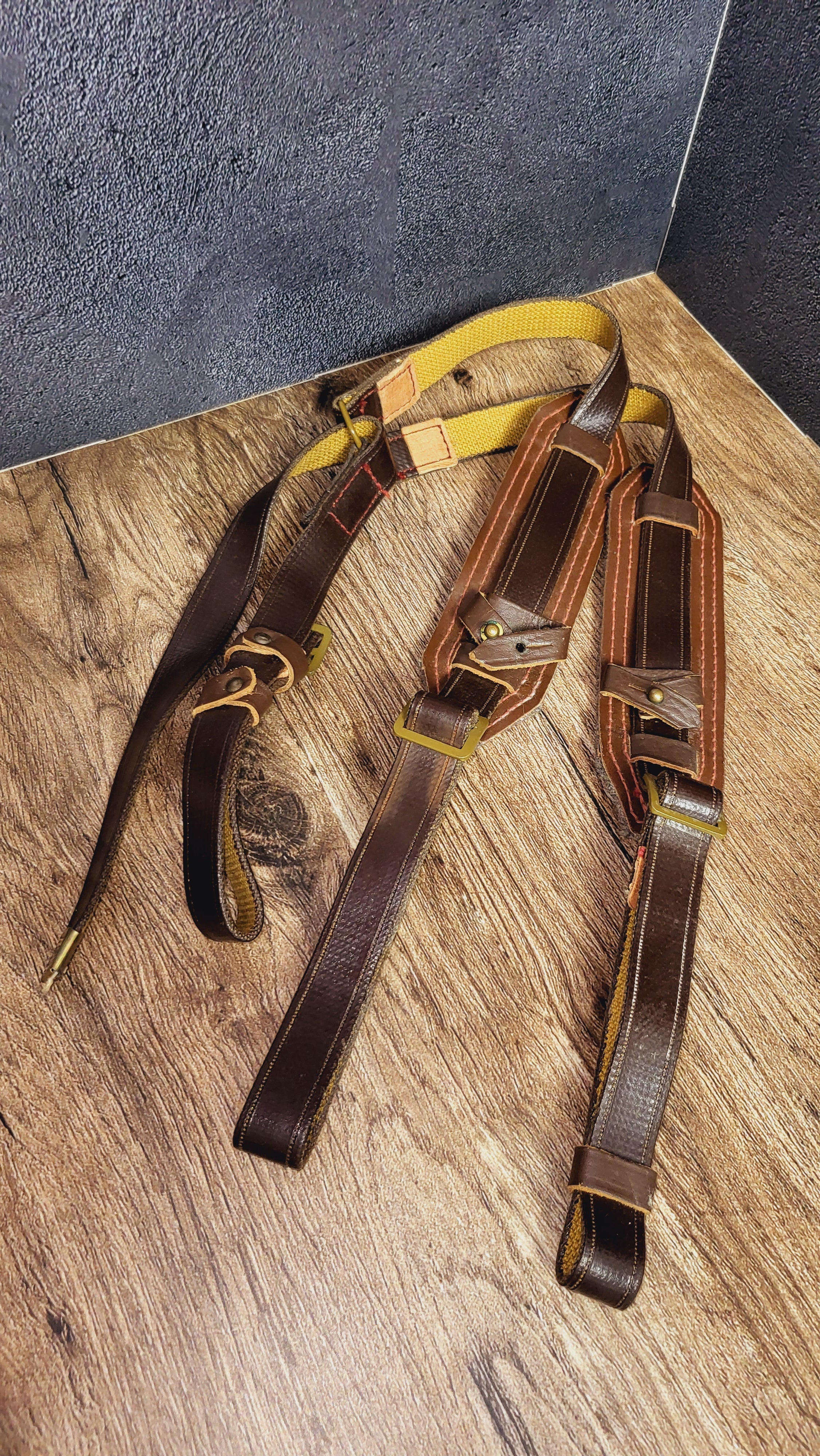 Soviet USSR RPS Belt Harness Shoulder Strap System Leather Equipment Straps