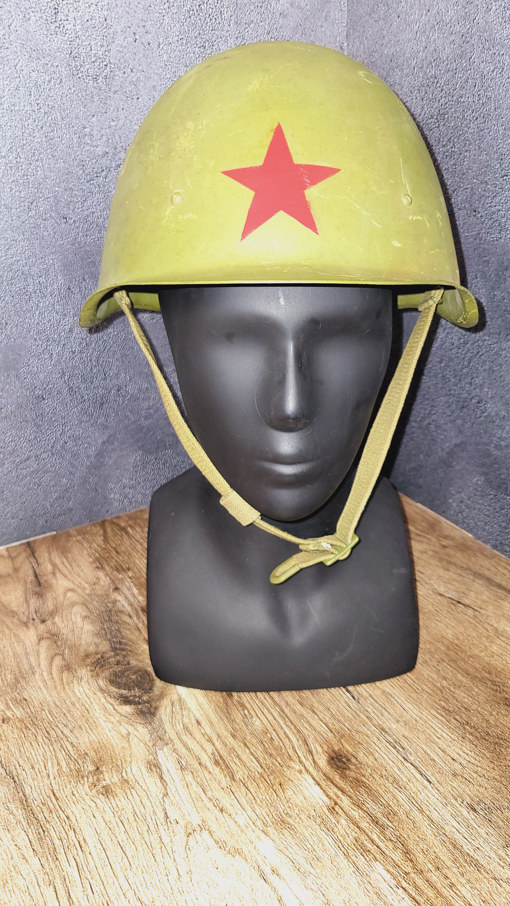 Soviet USSR SSh-40 Steel Helmet Fully Painted Red Star Combat Era Shell