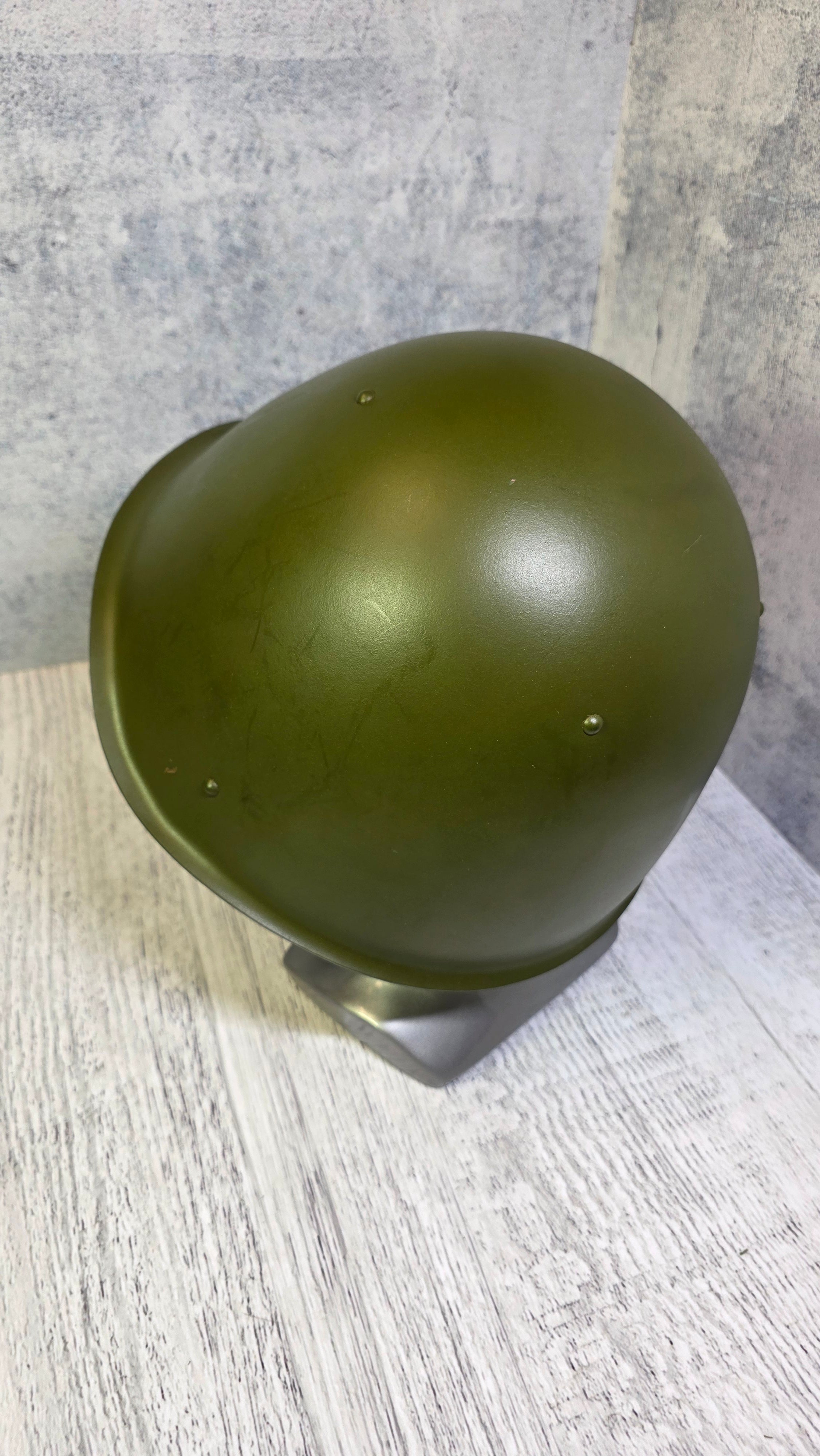Soviet USSR SSH-68 Steel Helmet Vintage Cold War Field Helmet Olive Protective Headgear - Legend Returns Vintage