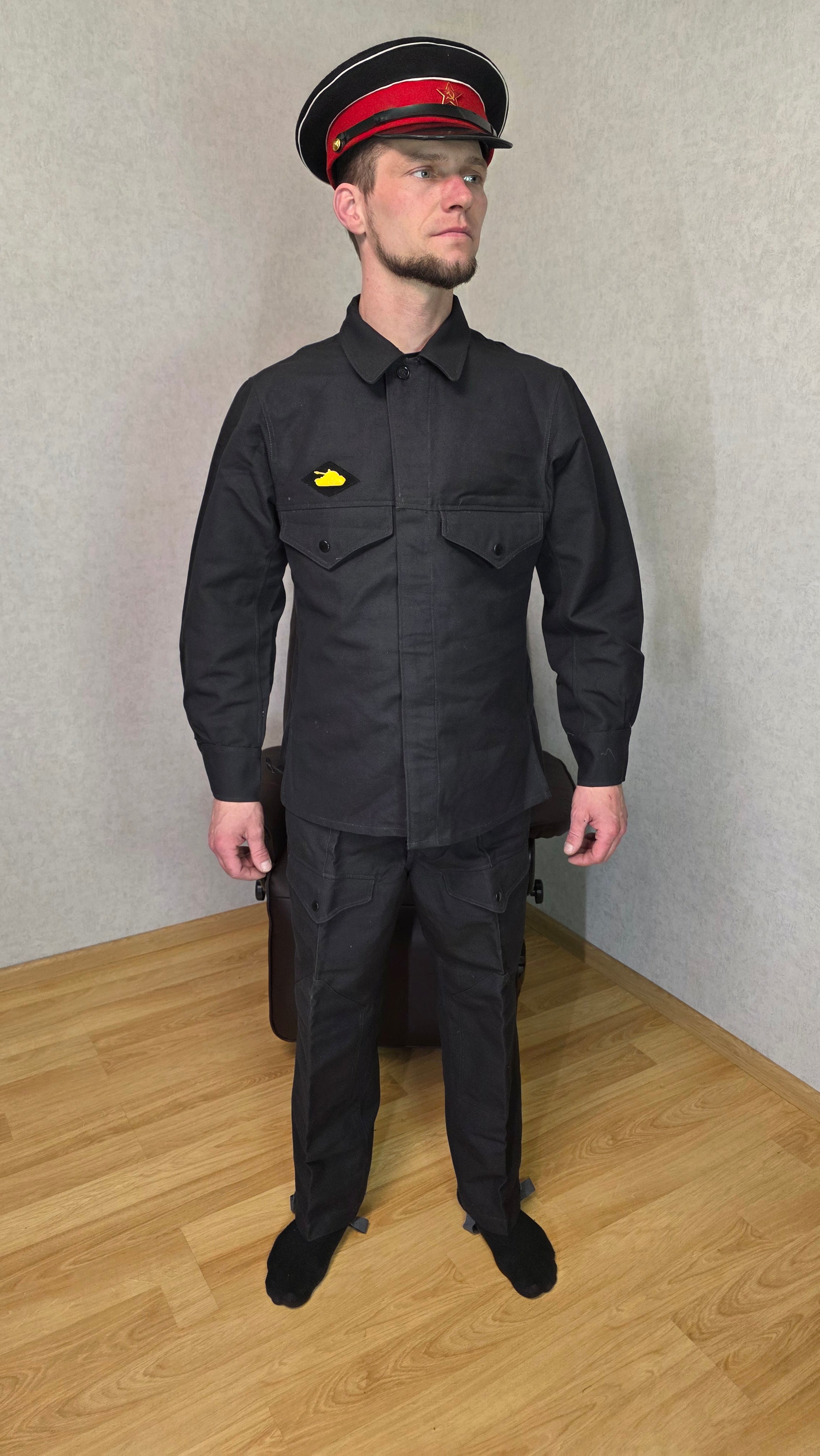 Soviet USSR Tank Crew Suit Vintage Summer Set Jacket Pants