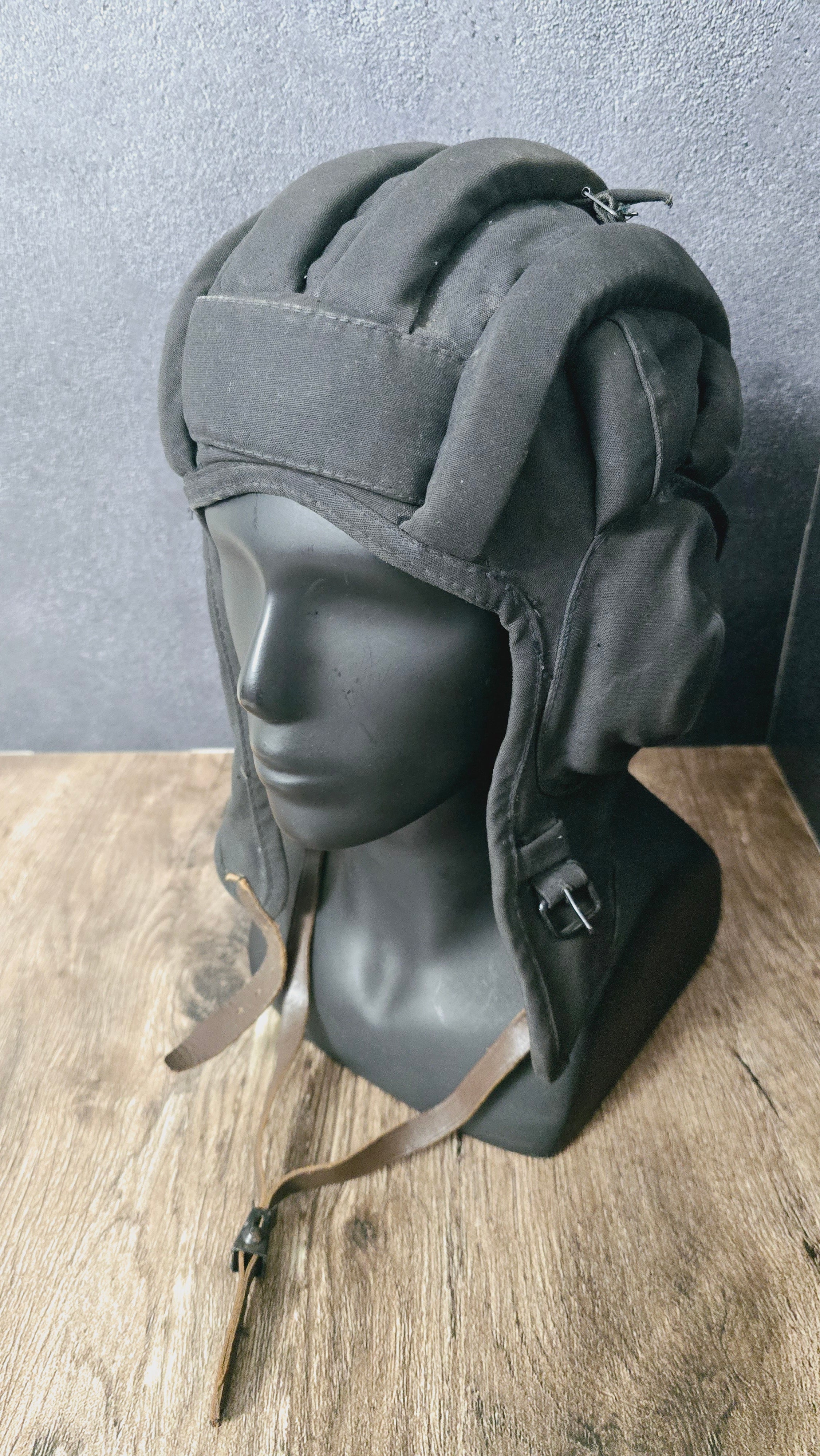 Soviet USSR Tanker Helmet With Headset Demi Season Tank Crew Communication Helmet