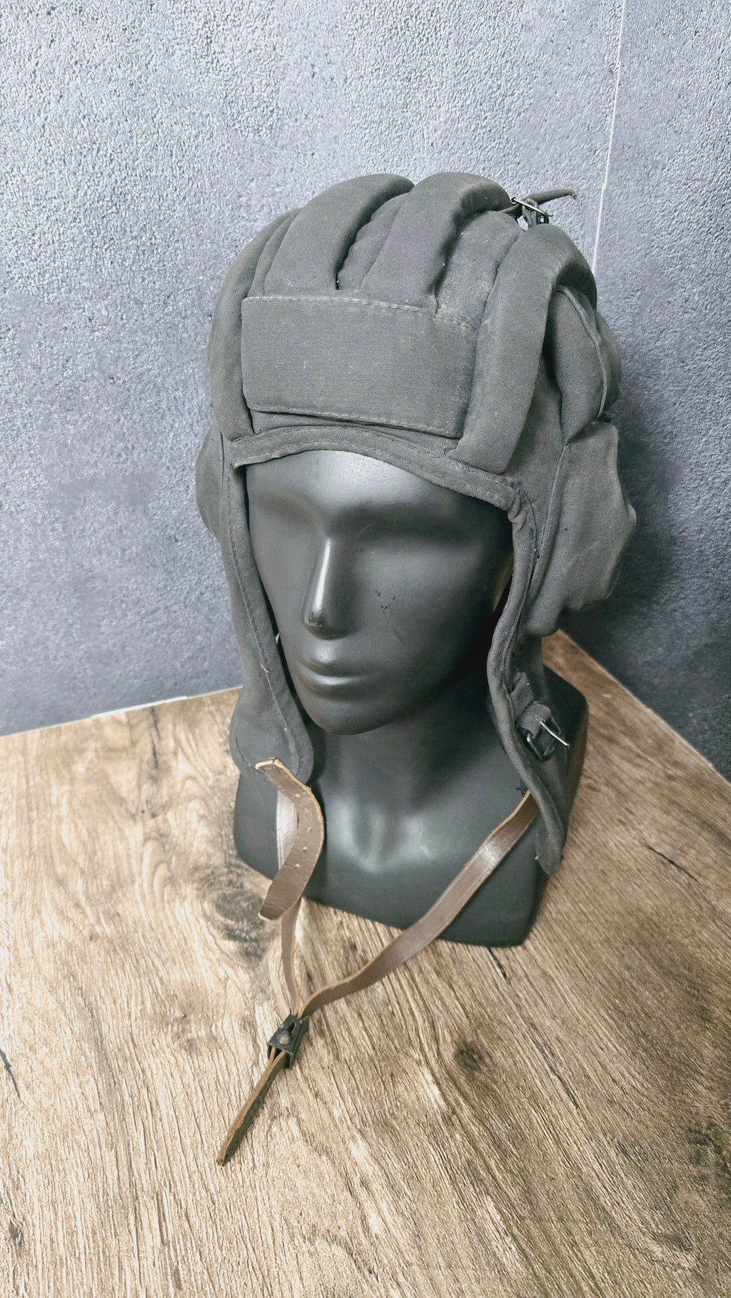 Soviet USSR Tanker Helmet With Headset Demi Season Tank Crew Communication Helmet