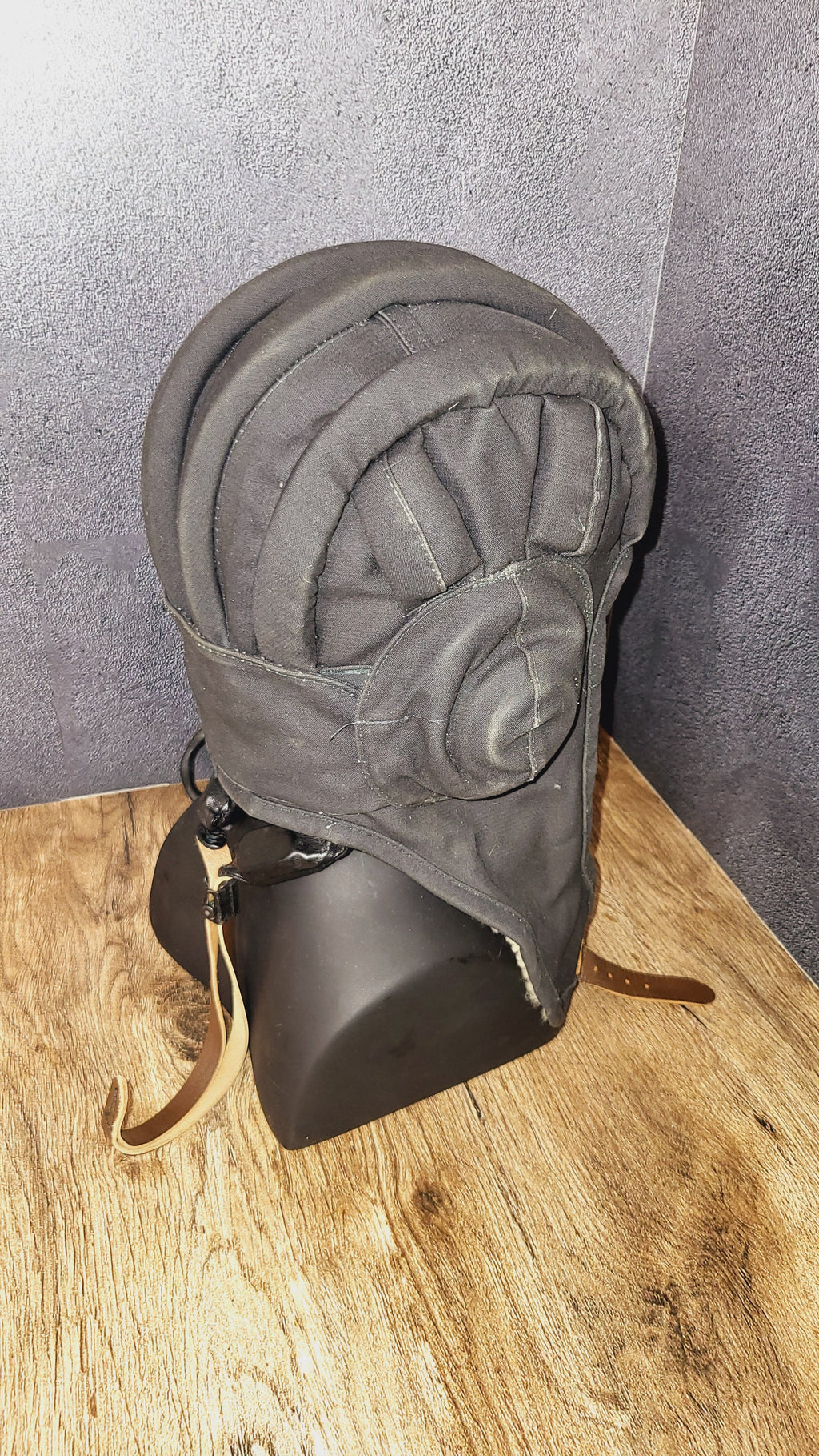 Soviet USSR Tanker Winter Helmet With Headset Cold Weather Tank Crew Hat - Legend Returns Vintage