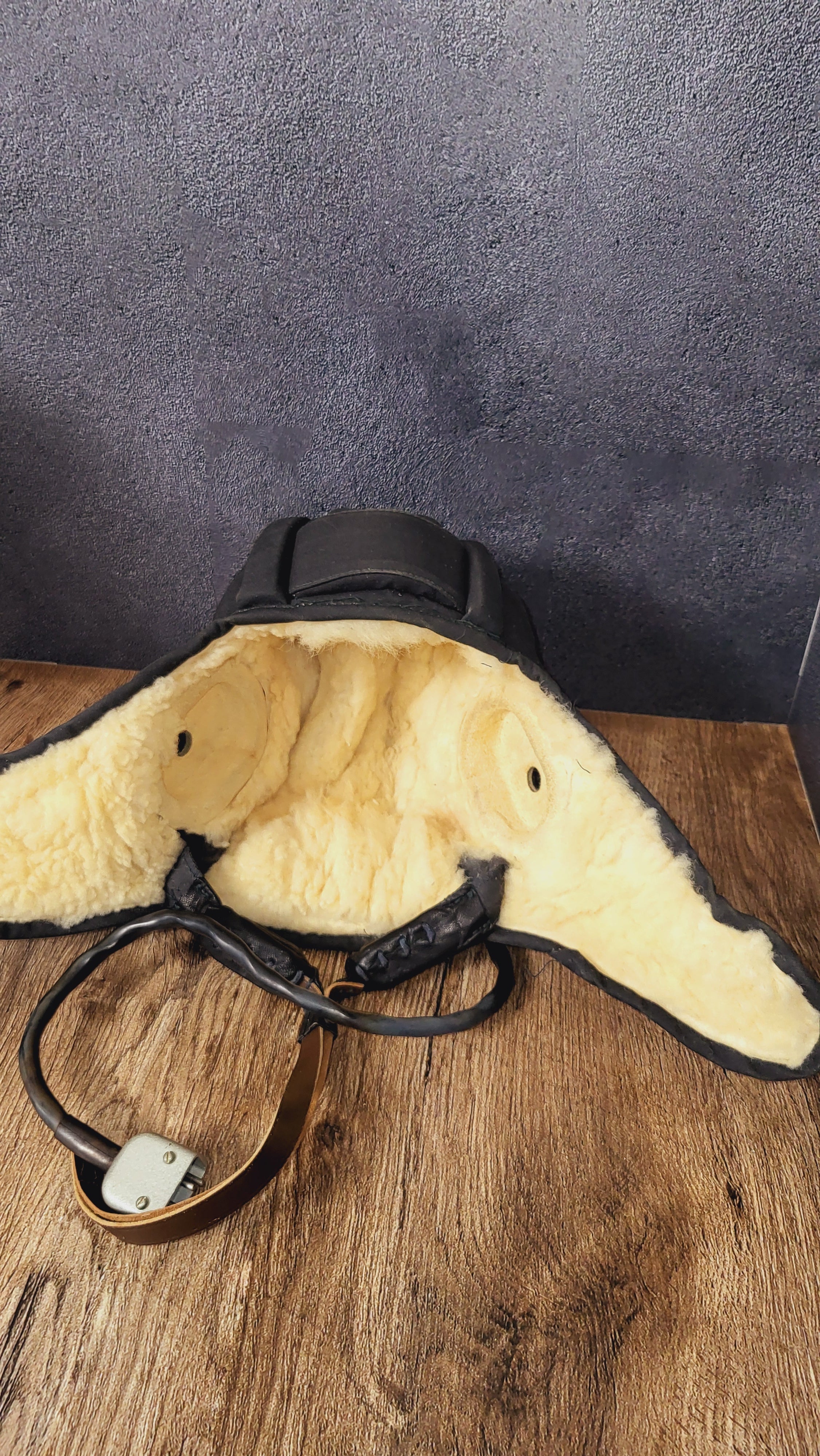 Soviet USSR Tanker Winter Helmet With Headset Cold Weather Tank Crew Hat - Legend Returns Vintage