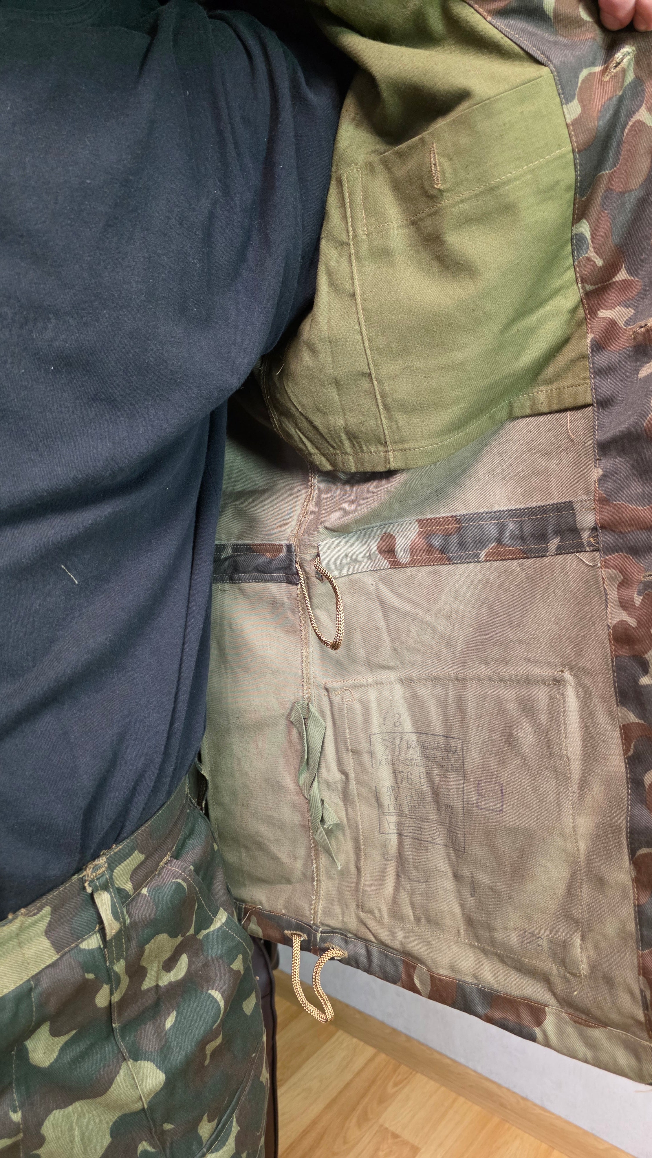 Soviet USSR TTsKO Butan Camouflage Suit Vintage Set Jacket Pants Rare