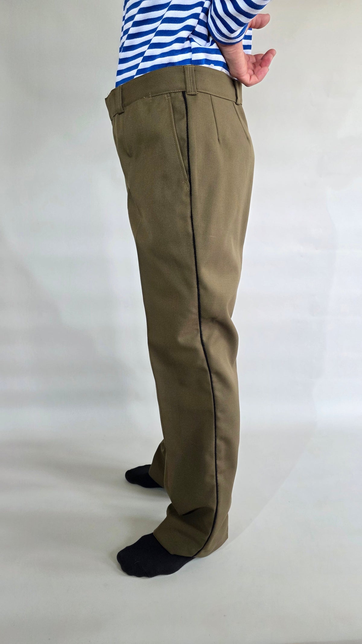 Soviet USSR Vintage Forest Service Gallife Breeches Khaki Wool Blend Pants