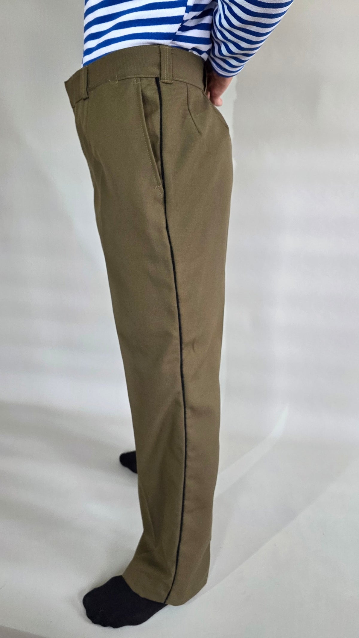 Soviet USSR Vintage Forest Service Gallife Breeches Khaki Wool Blend Pants