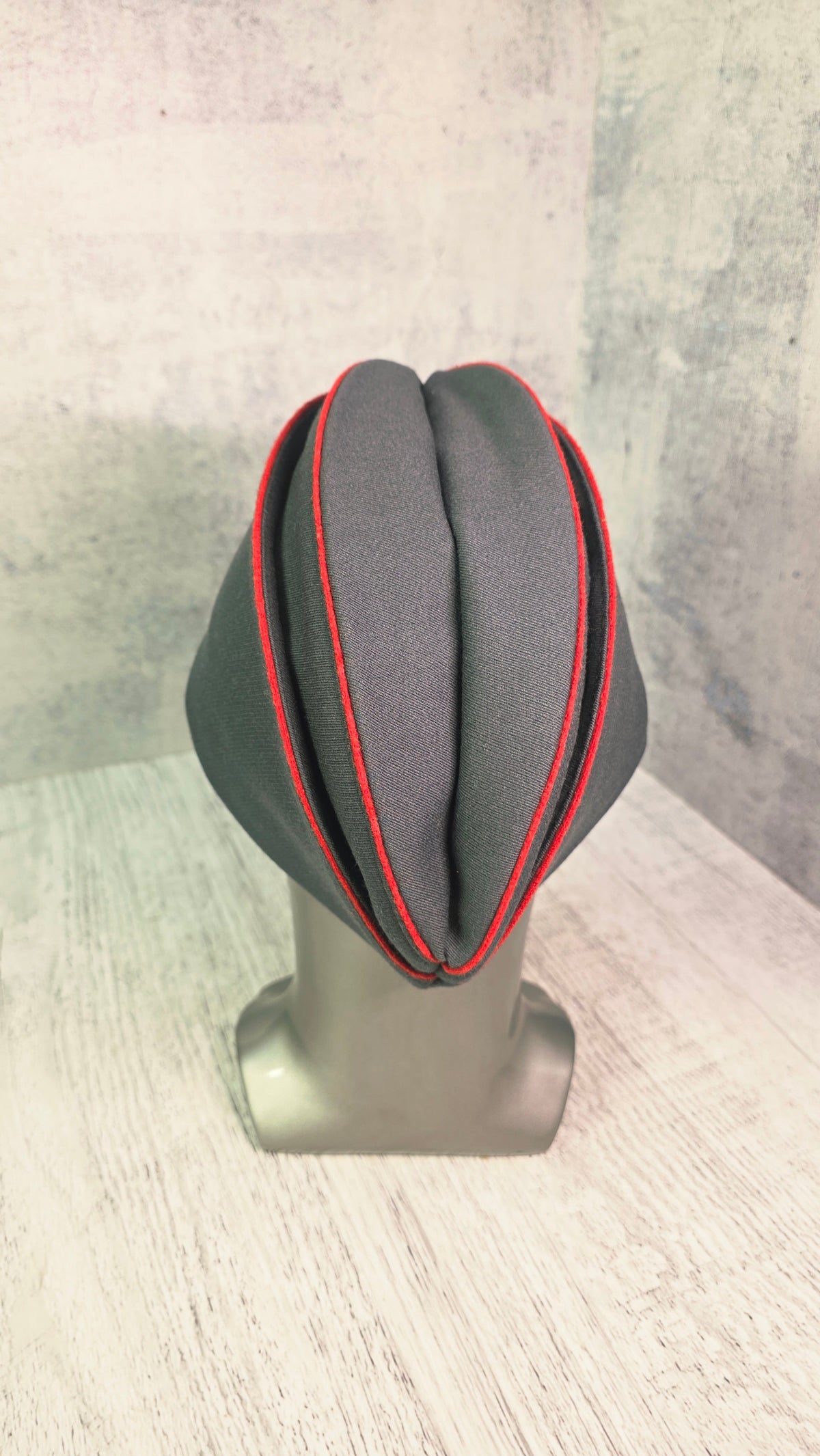 Soviet USSR Vintage Gray Pilotka Cap 1935 Pattern Cotton Heritage Side Hat