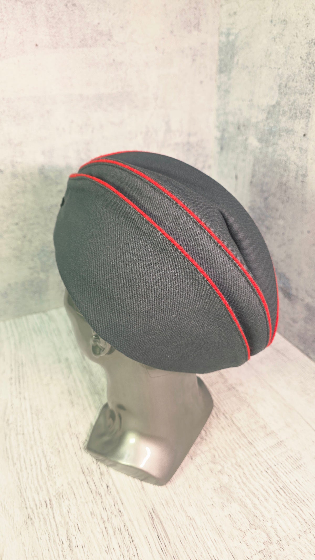 Soviet USSR Vintage Gray Pilotka Cap 1935 Pattern Cotton Heritage Side Hat