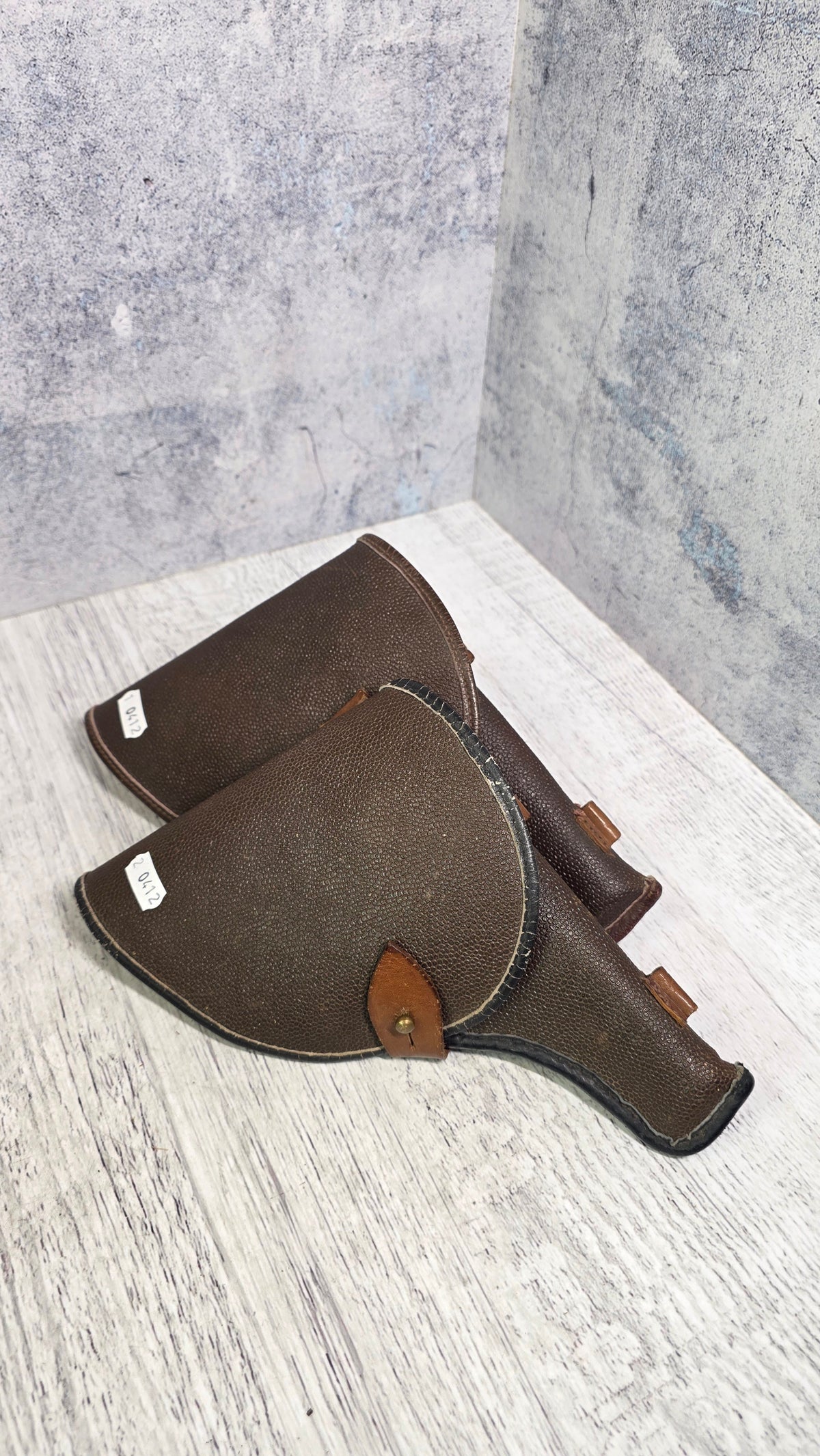 Soviet USSR Vintage Kirza Archival Pouch Historical Collector Accessory