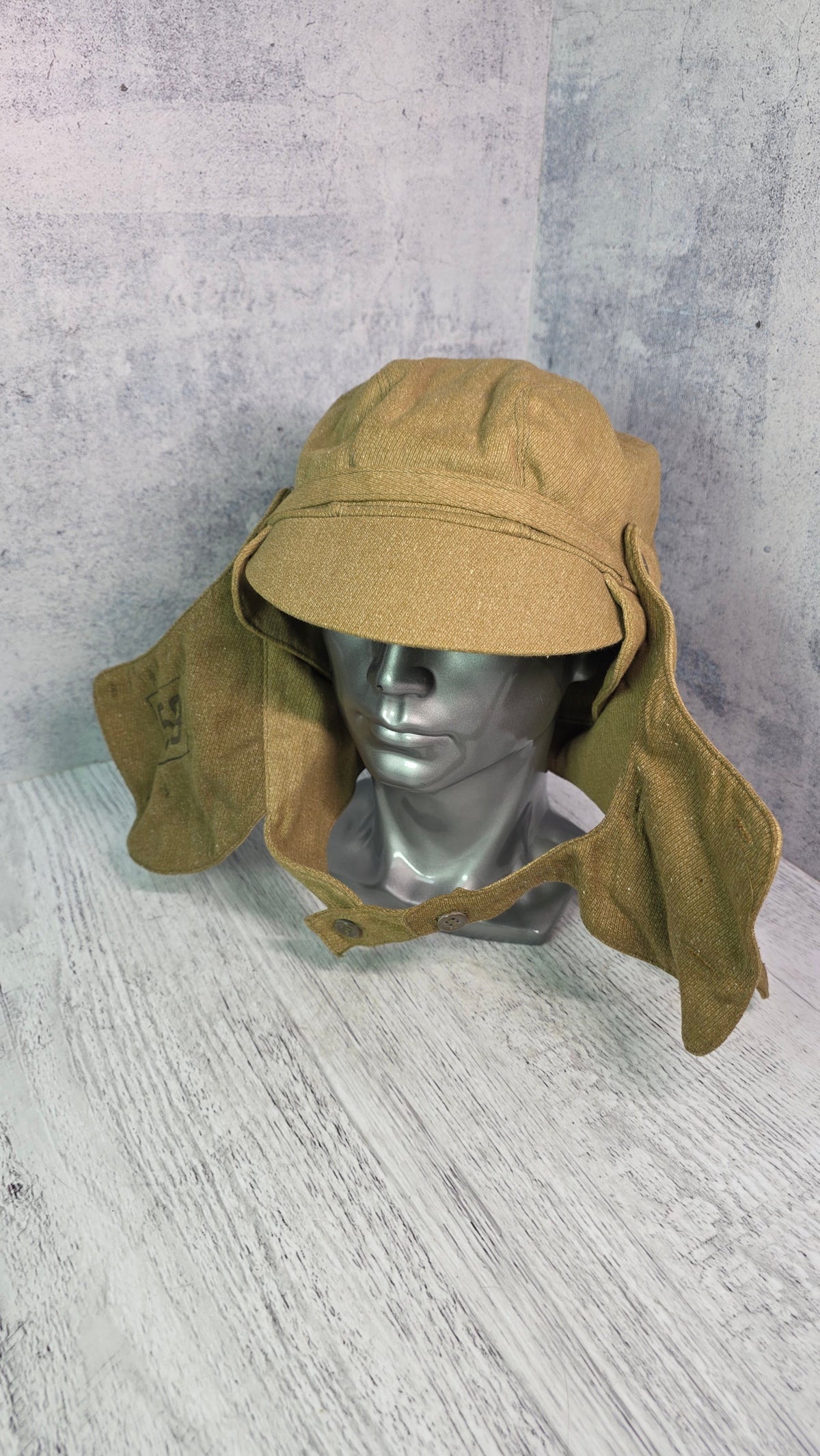 Soviet USSR Vintage OZK Protective Hood Cap Field Protective Headgear