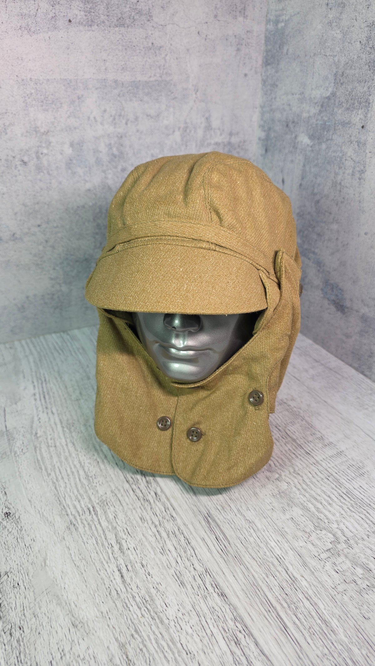 Soviet USSR Vintage OZK Protective Hood Cap Field Protective Headgear