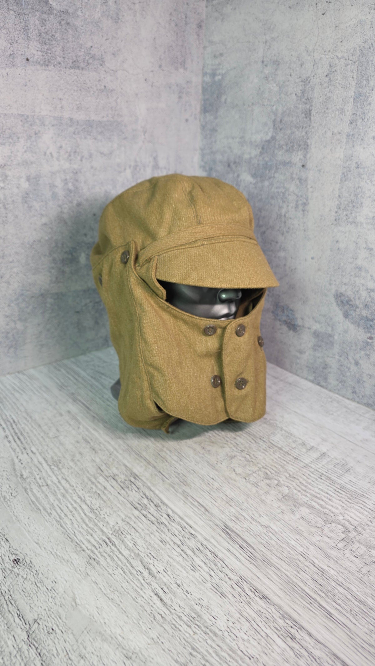 Soviet USSR Vintage OZK Protective Hood Cap Field Protective Headgear
