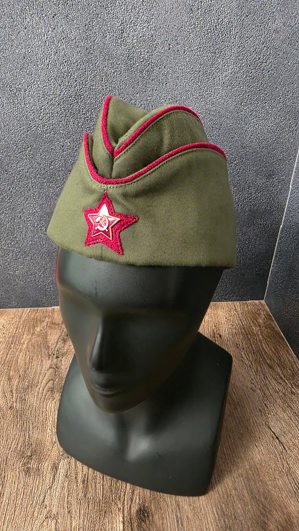 Soviet RKKA Pilotka Side Cap Red Piping