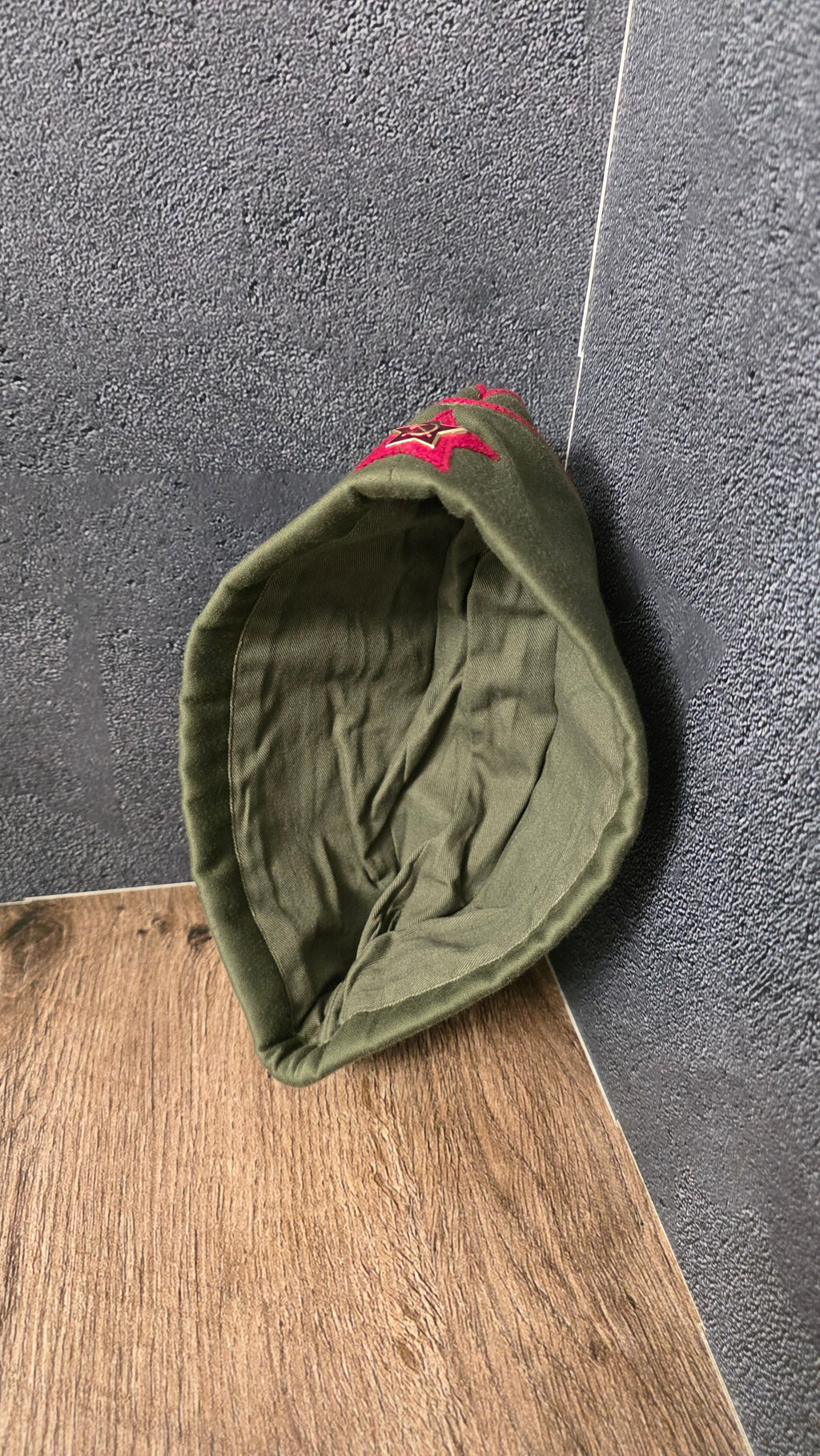 Soviet RKKA Pilotka Side Cap Red Piping