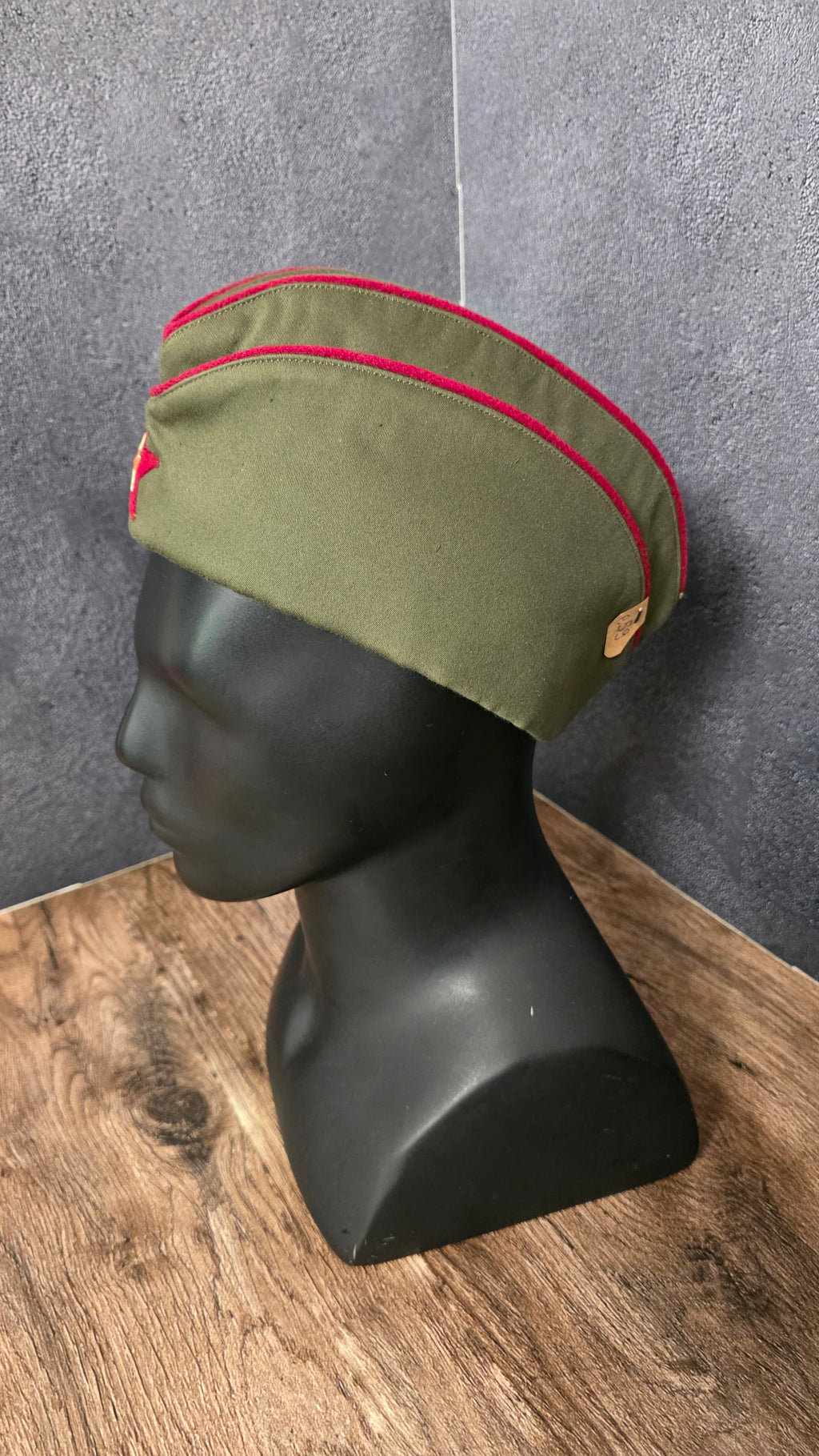 Soviet RKKA Pilotka Side Cap Red Piping
