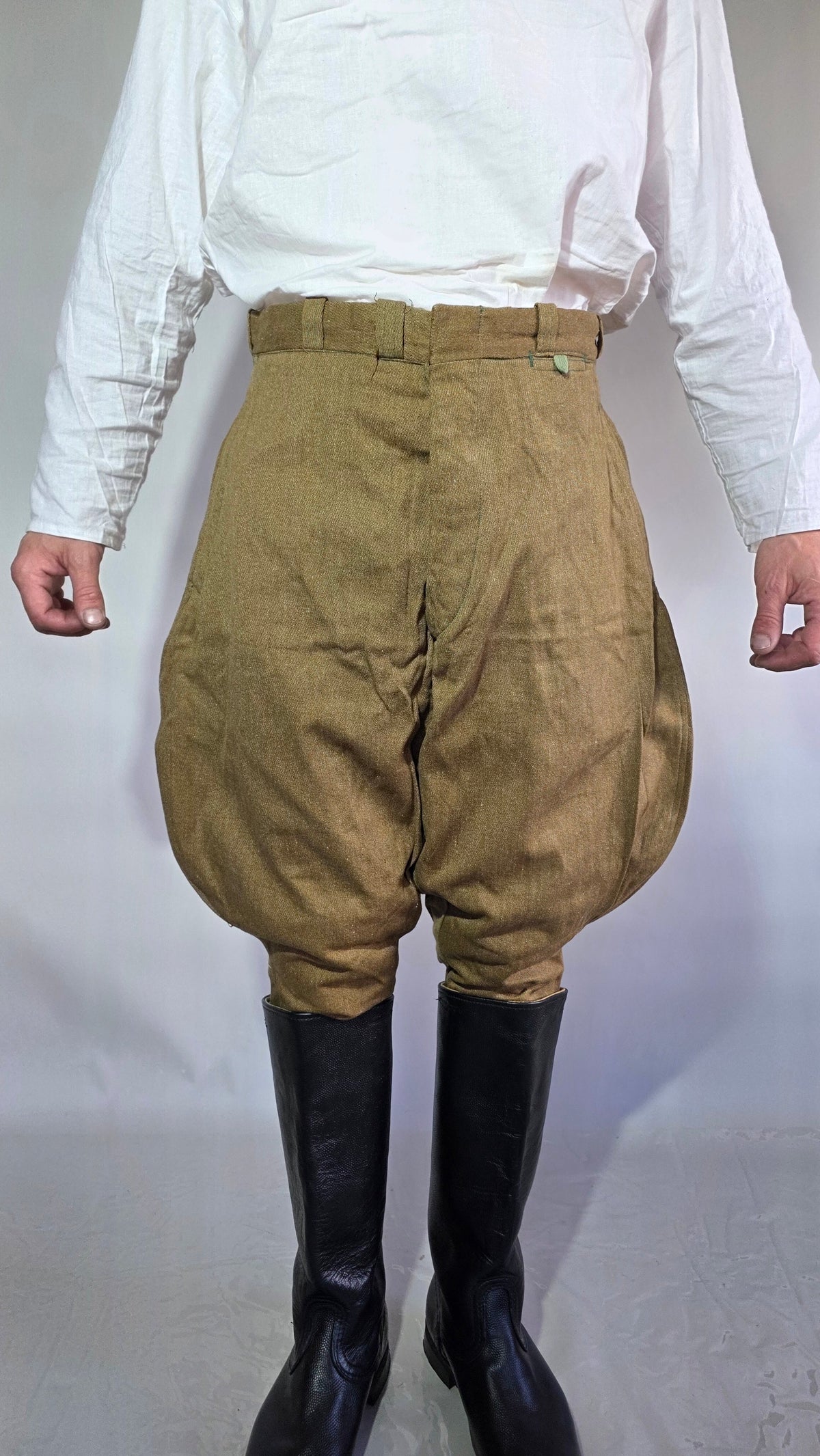 Soviet USSR Vintage RKKA Soldier Gallife Breeches Khaki Pants