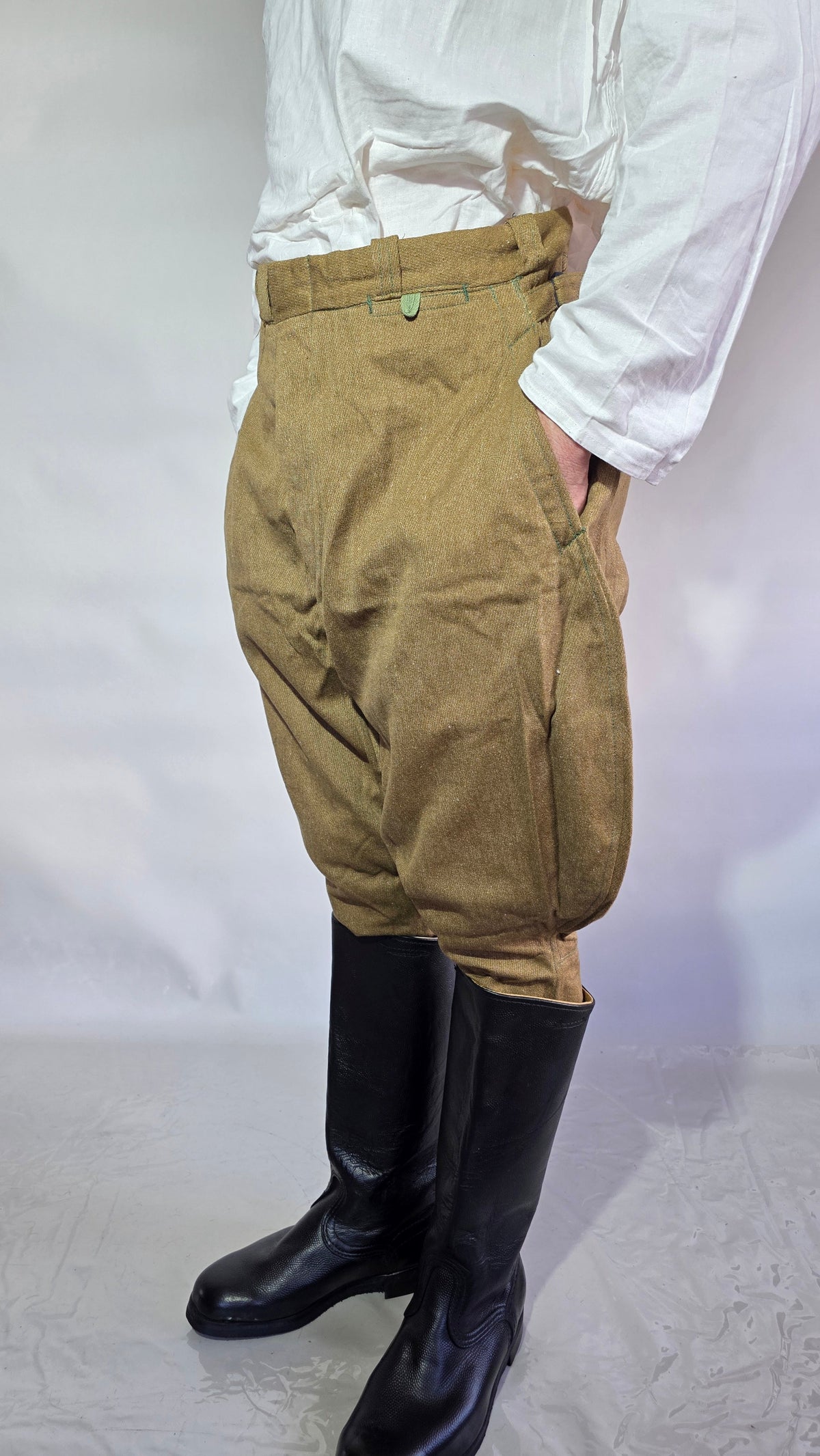 Soviet USSR Vintage RKKA Soldier Gallife Breeches Khaki Pants