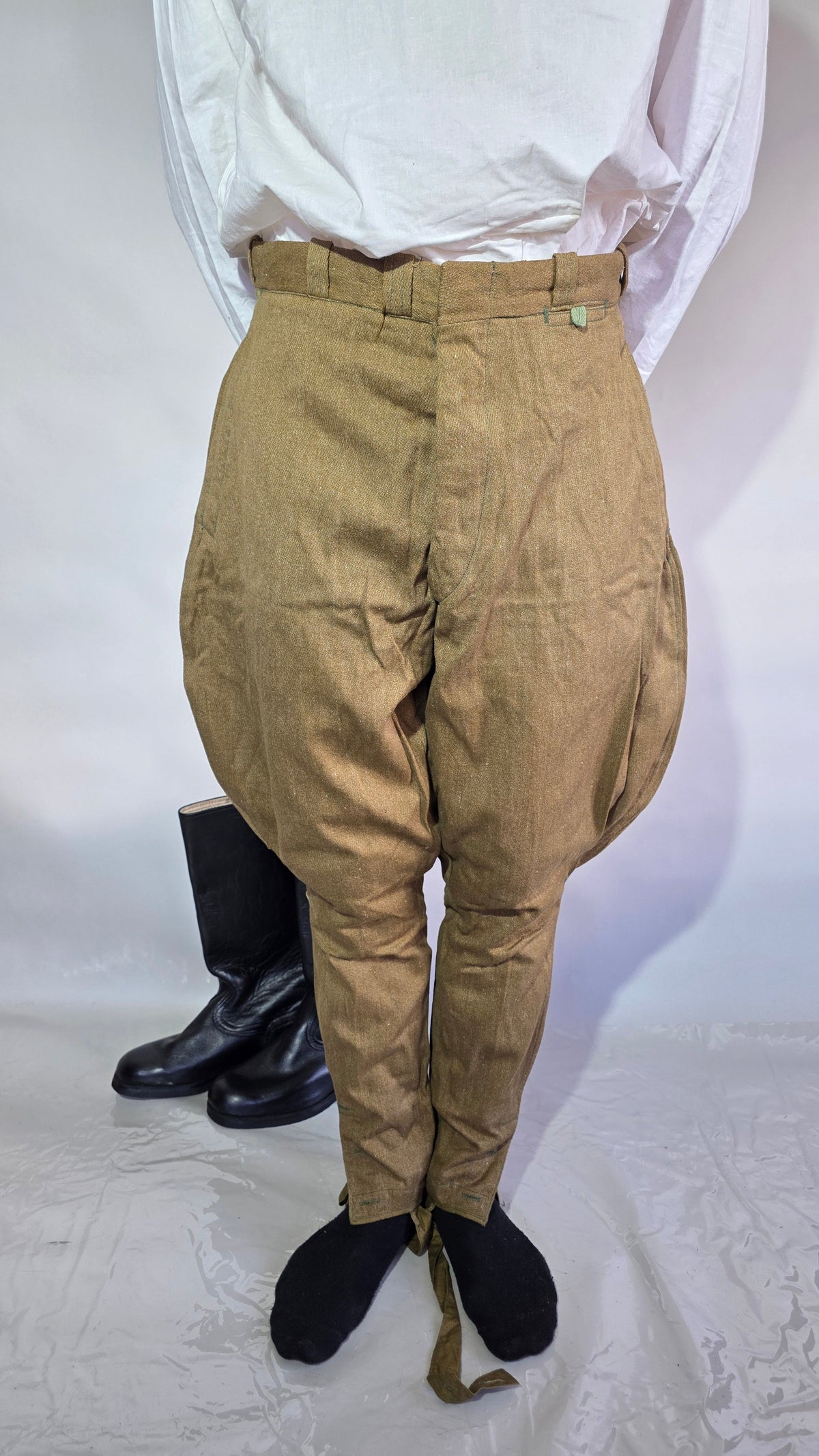 Soviet USSR Vintage RKKA Soldier Gallife Breeches Khaki Pants