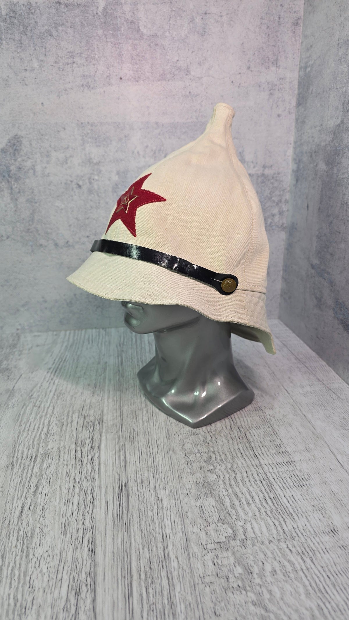 Soviet USSR Vintage White Summer Panama Hat 1935 Pattern Collector Headwear