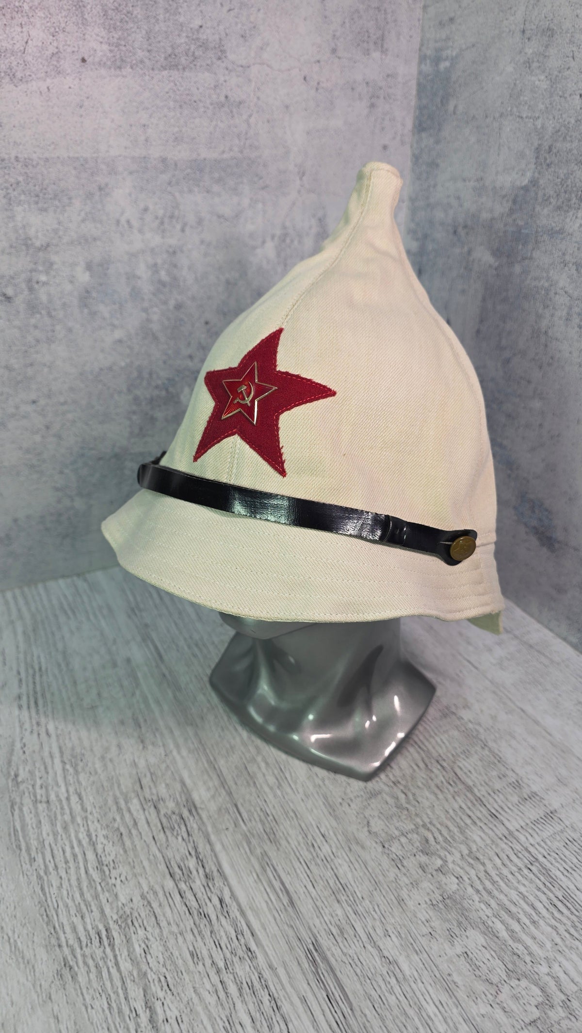 Soviet USSR Vintage White Summer Panama Hat 1935 Pattern Collector Headwear