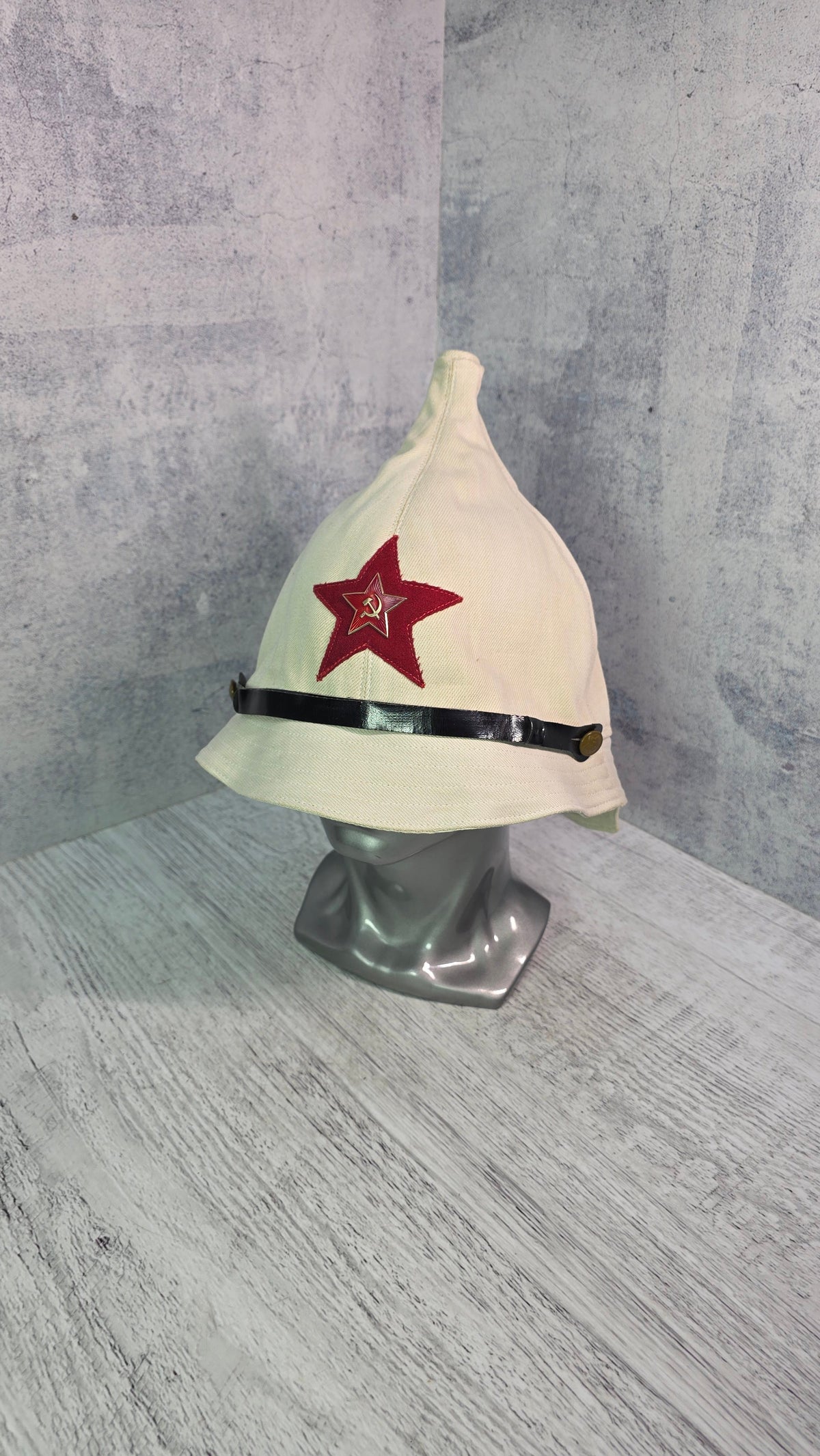 Soviet USSR Vintage White Summer Panama Hat 1935 Pattern Collector Headwear