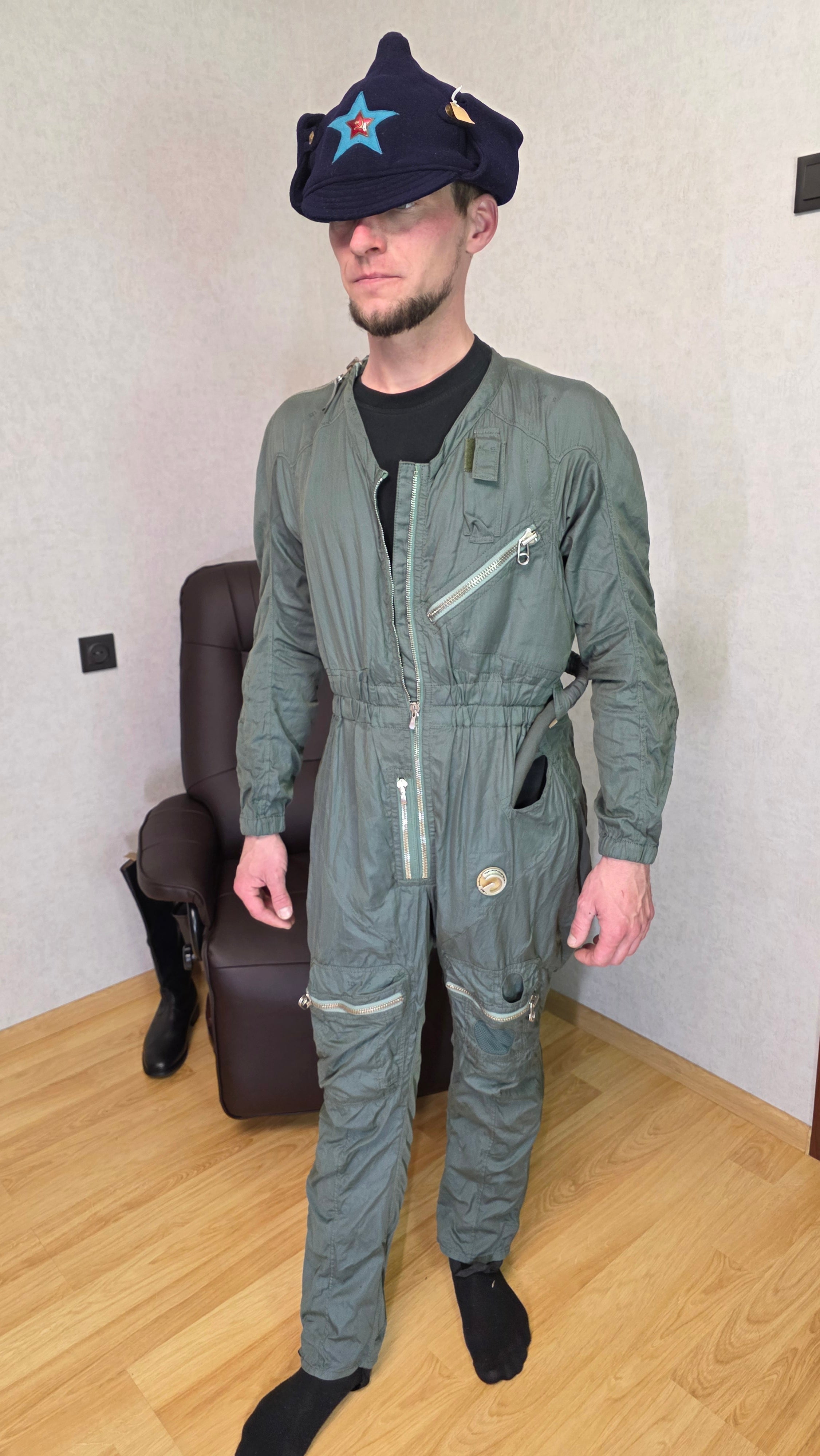 Soviet USSR VK-3M Ventilated Suit Vintage Flight Coverall Rare