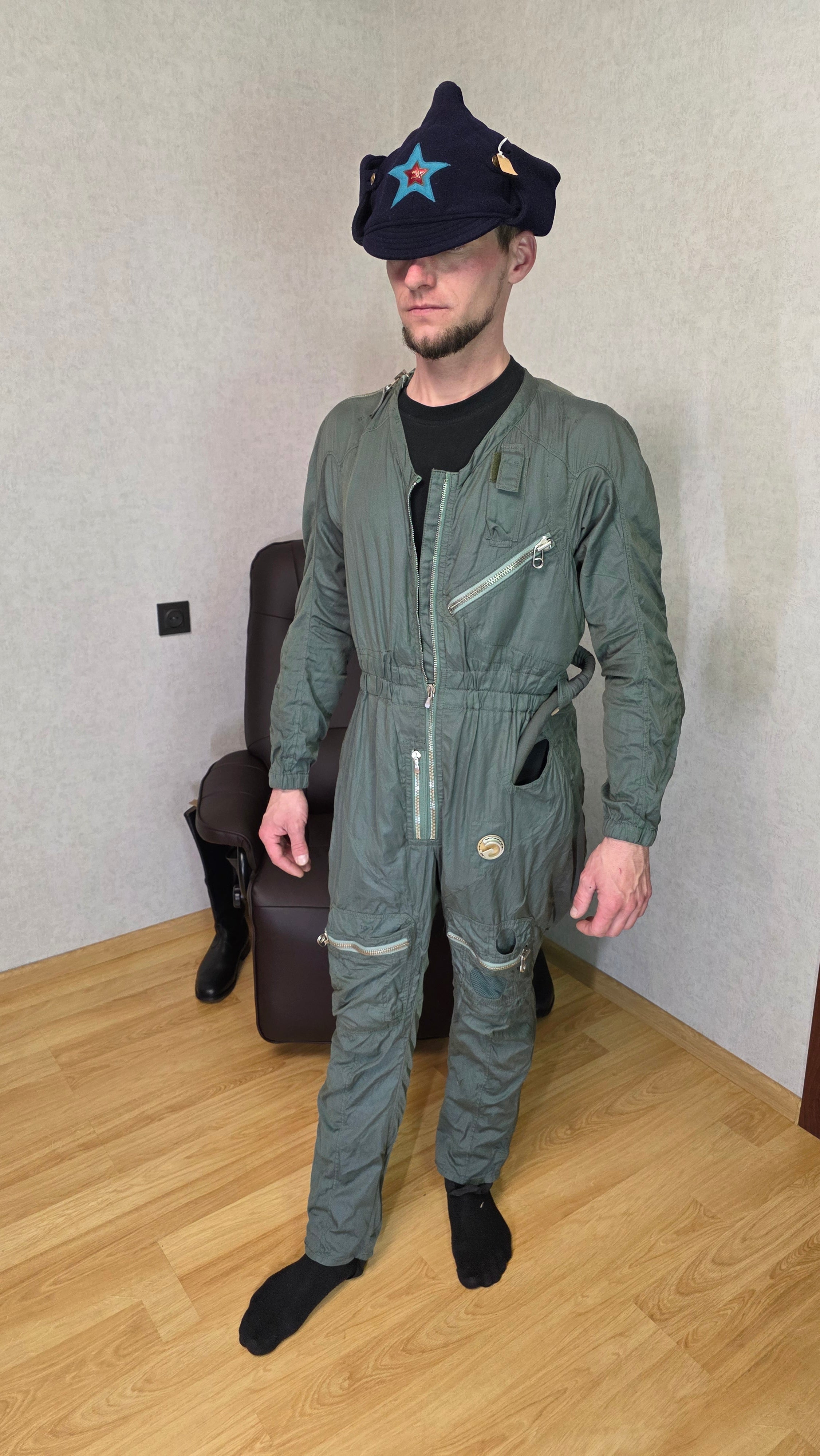 Soviet USSR VK-3M Ventilated Suit Vintage Flight Coverall Rare