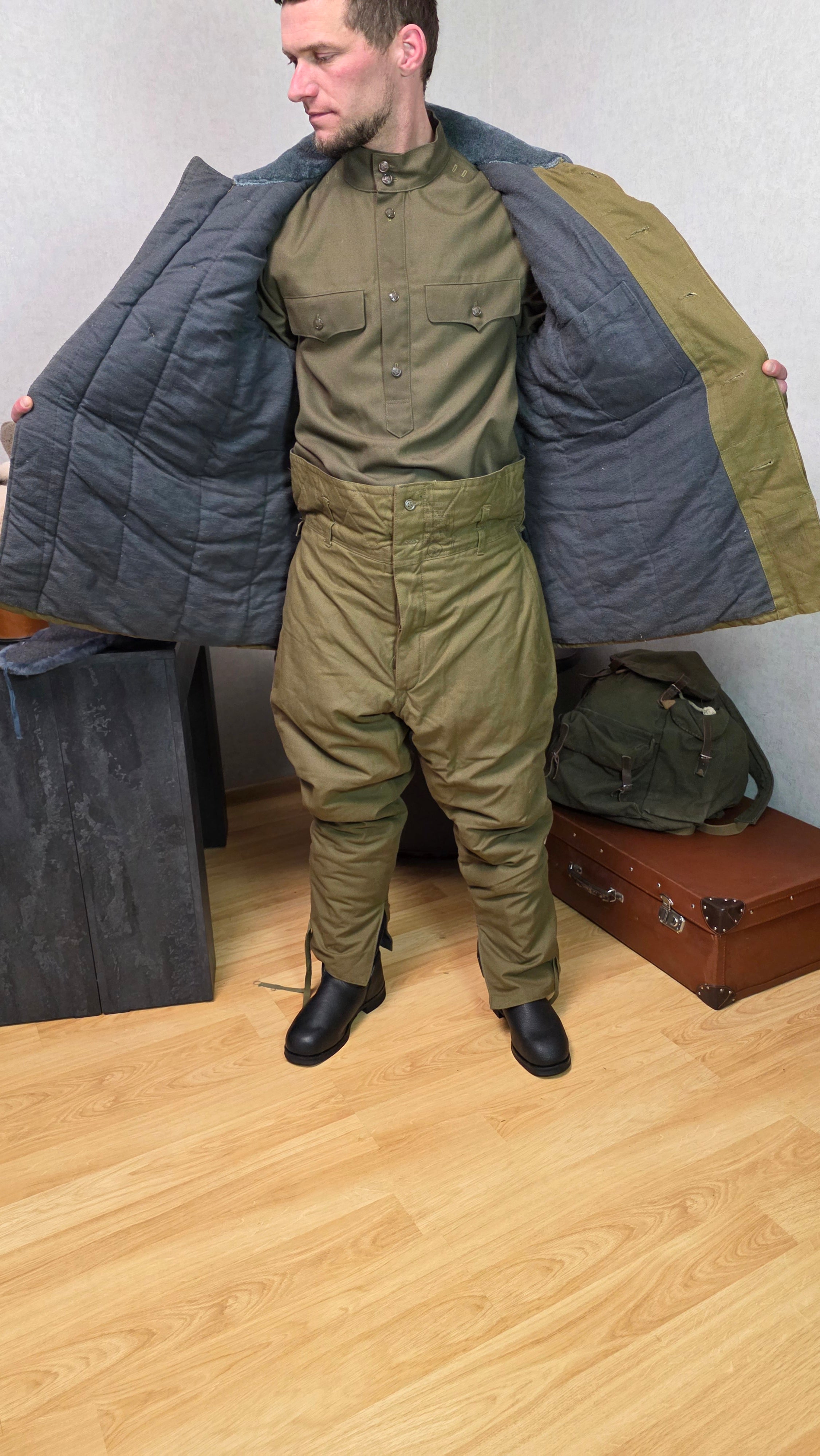 Soviet USSR Winter Field Suit Afghanka Officer Cold Weather Set