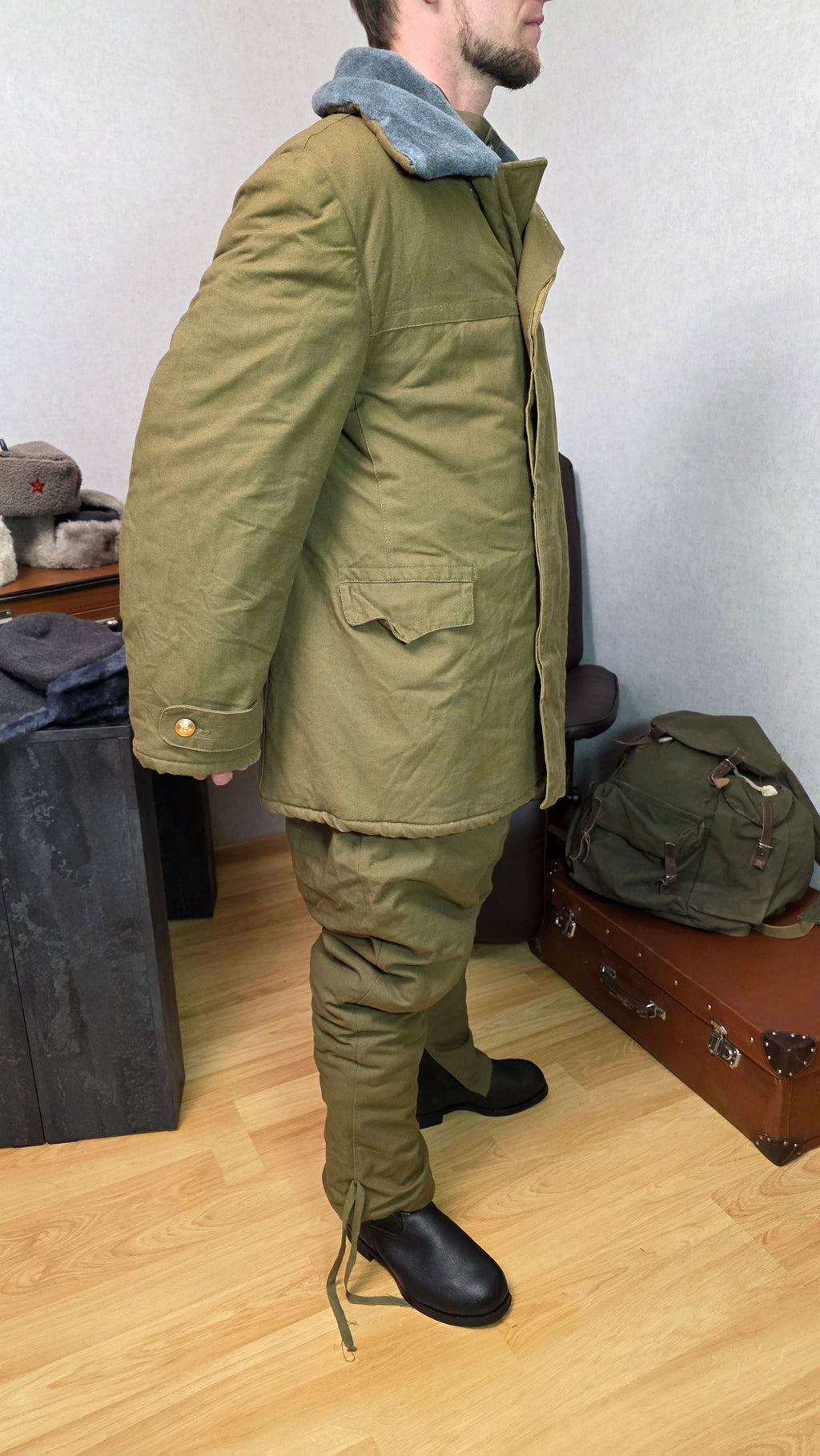 Soviet USSR Winter Field Suit Afghanka Officer Cold Weather Set