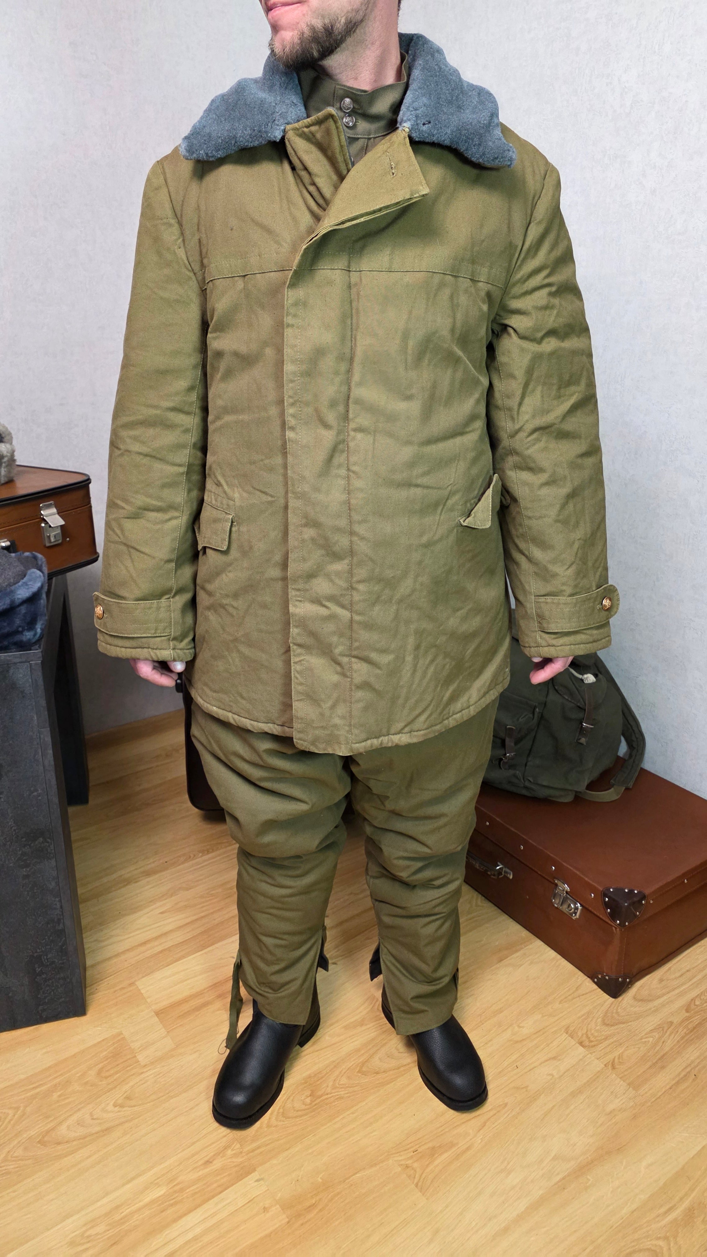 Soviet USSR Winter Field Suit Afghanka Officer Cold Weather Set