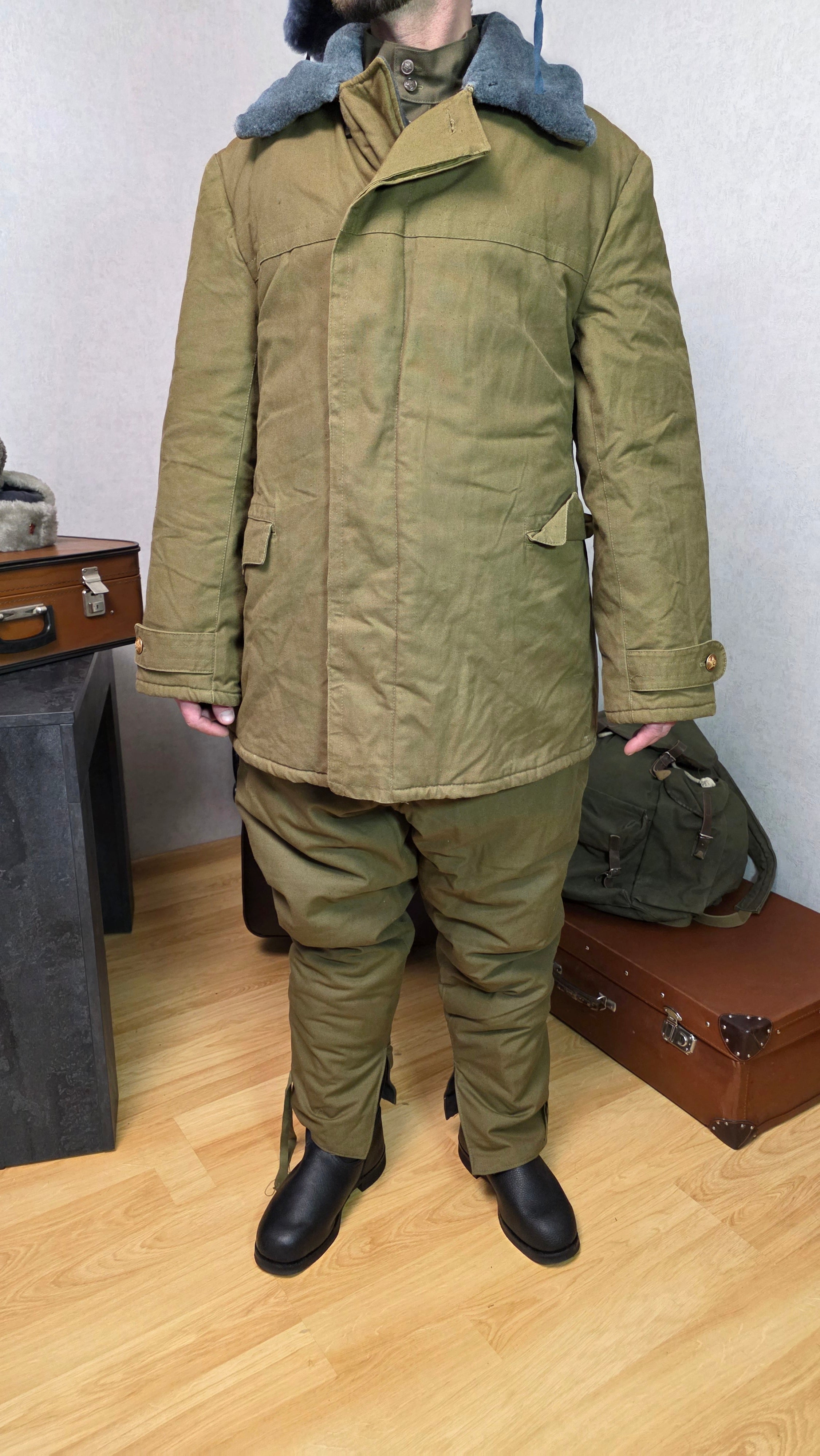 Soviet USSR Winter Field Suit Afghanka Officer Cold Weather Set