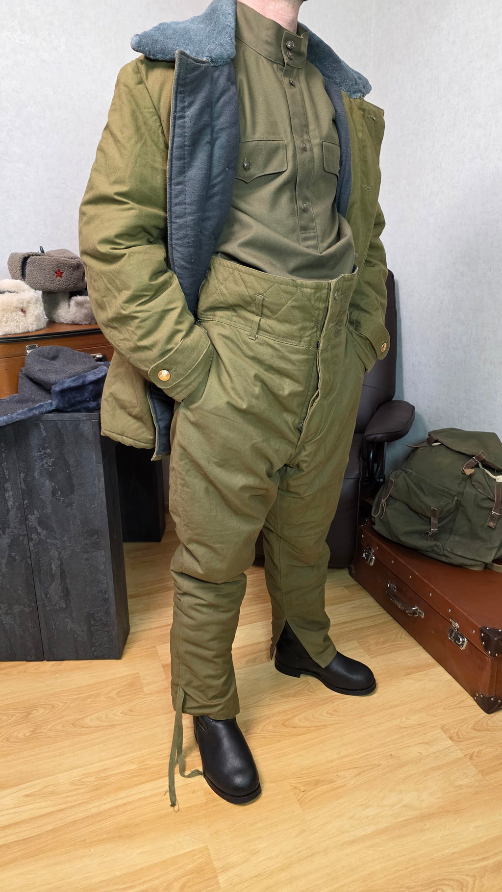 Soviet USSR Winter Field Suit Afghanka Officer Cold Weather Set