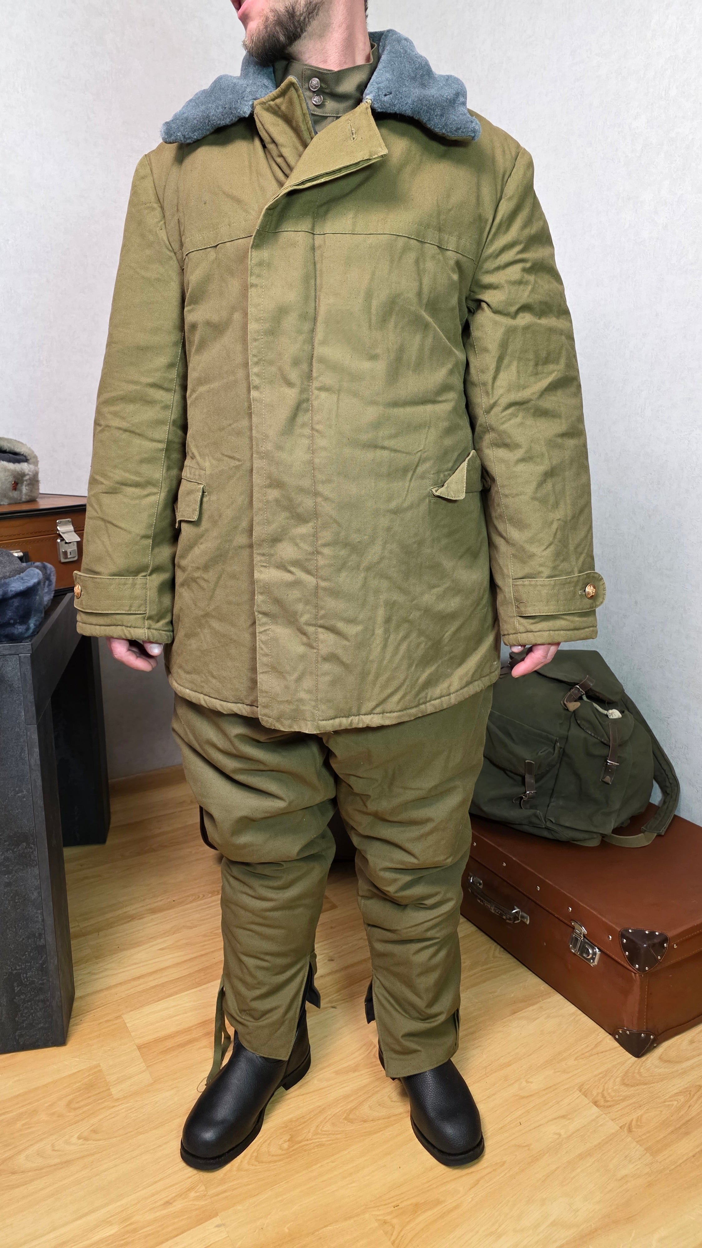 Soviet USSR Winter Field Suit Afghanka Officer Cold Weather Set