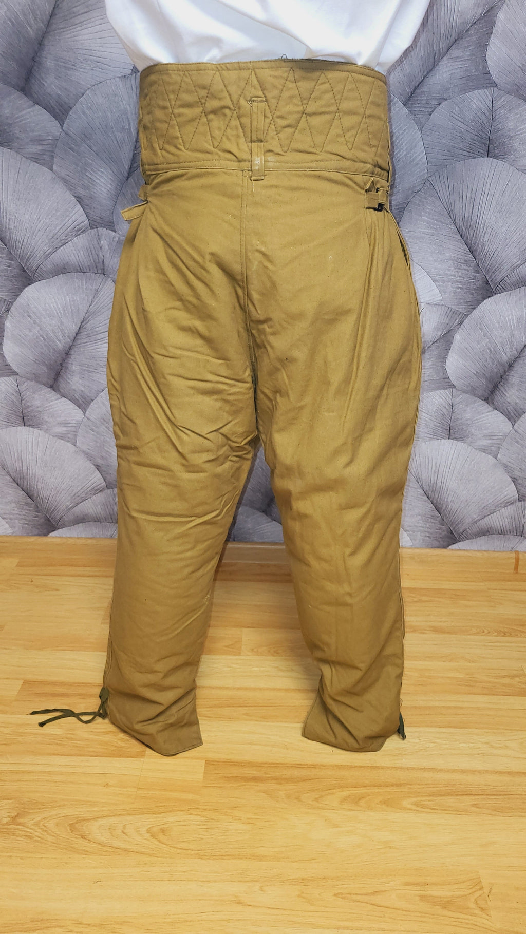 Soviet USSR Winter Quilted Trousers Sand Tone