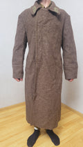 Soviet USSR Wool Greatcoat Long Brown Overcoat