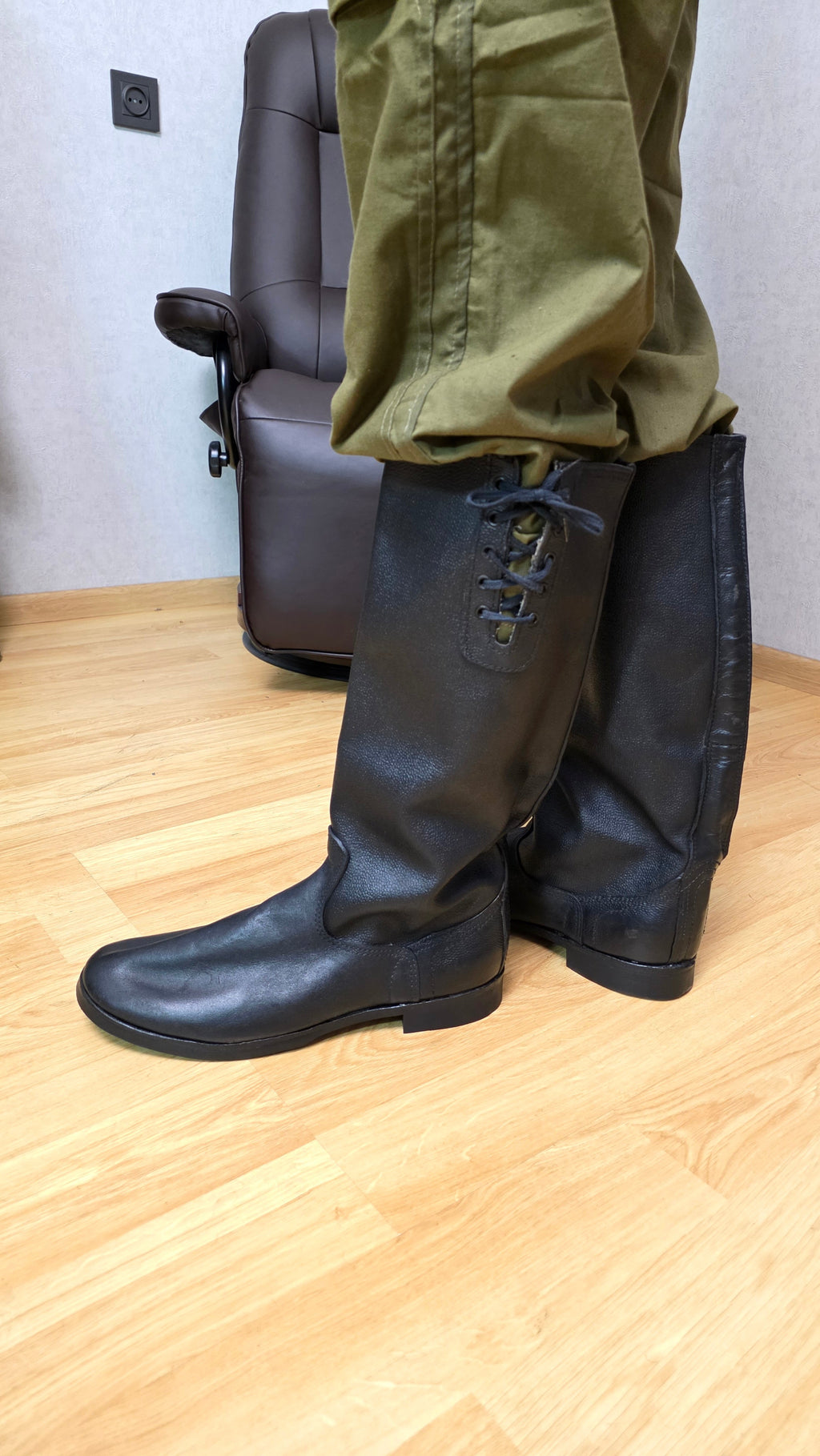 Soviet VDV Lace-Up Boots USSR Airborne Kirza Paratrooper Footwear - Legend Returns Vintage