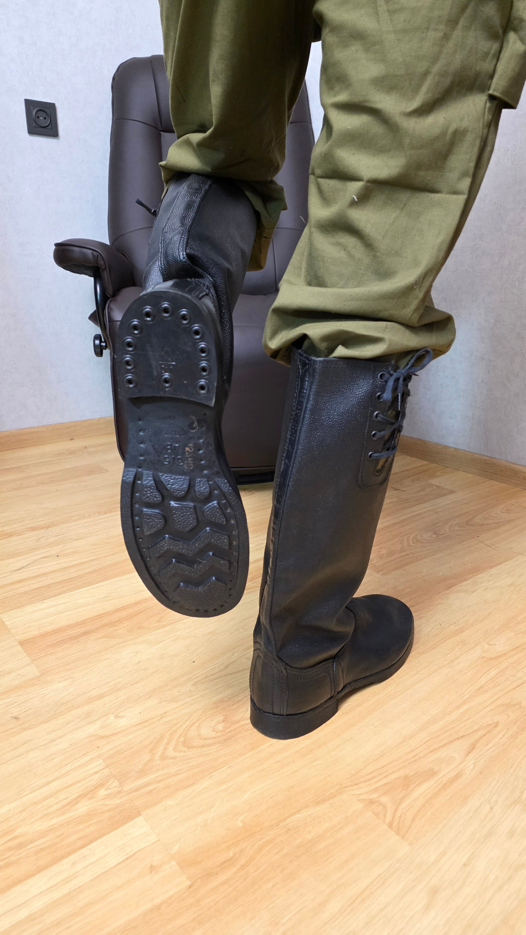 Soviet VDV Lace-Up Boots USSR Airborne Kirza Paratrooper Footwear - Legend Returns Vintage