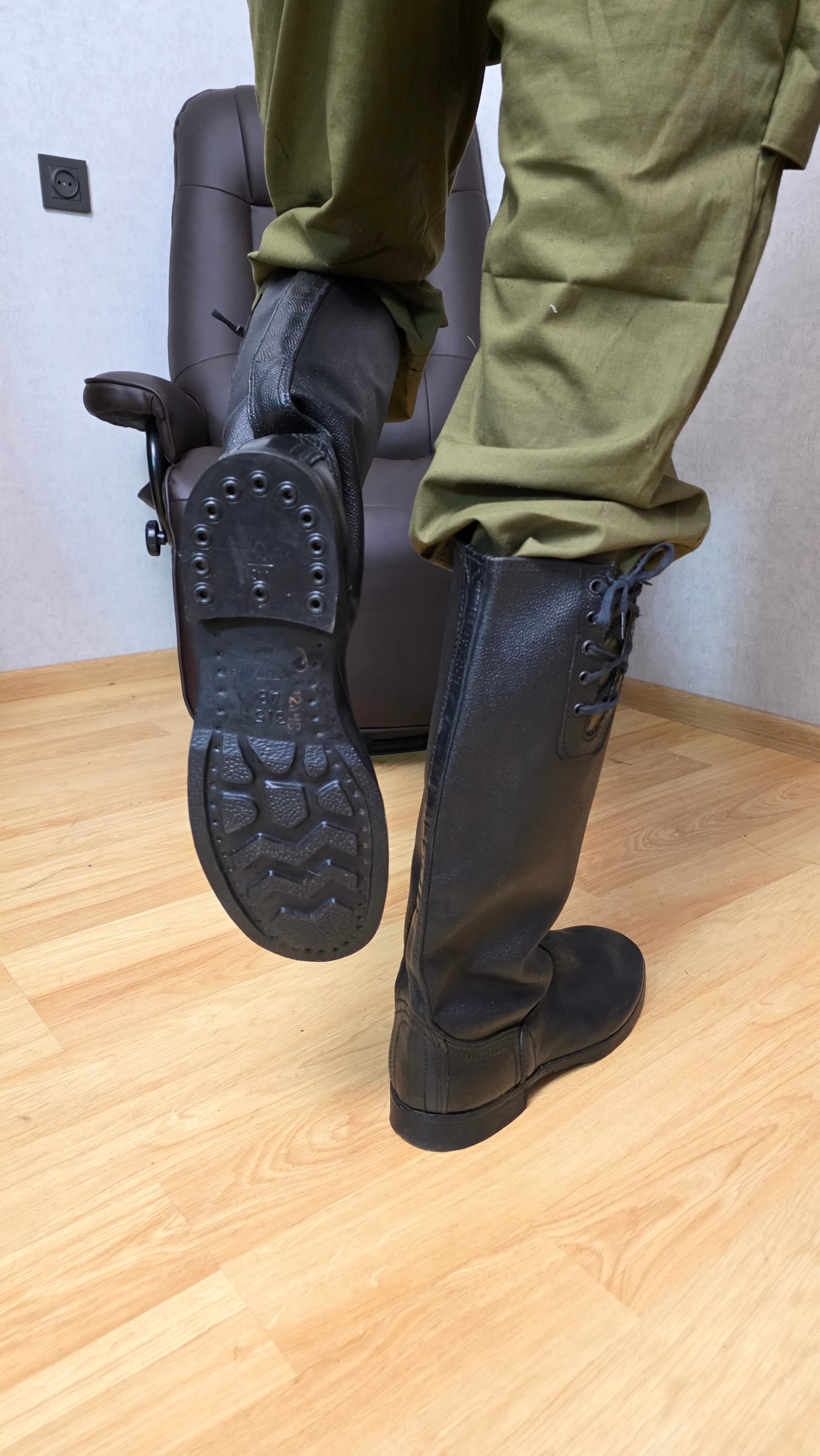 Soviet VDV Lace-Up Boots USSR Airborne Kirza Paratrooper Footwear - Legend Returns Vintage