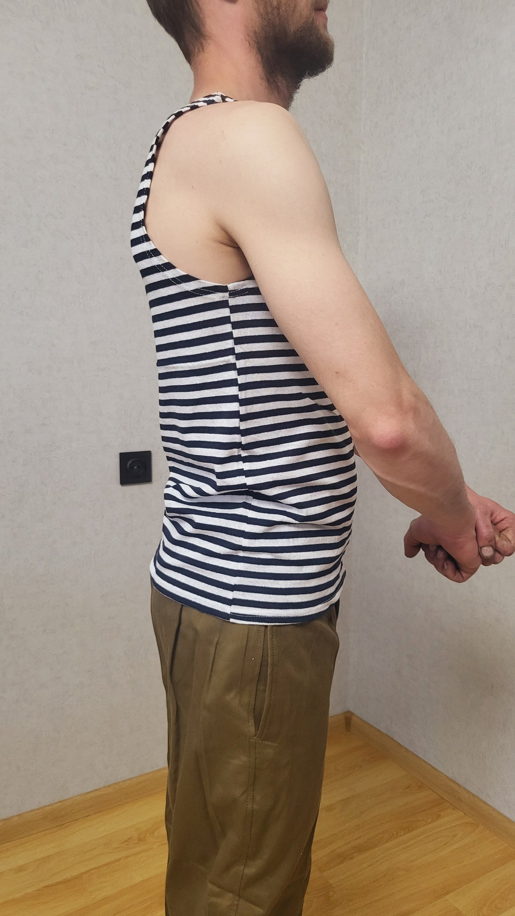 Soviet VMF Telnyashka Sleeveless Shirt 1990s