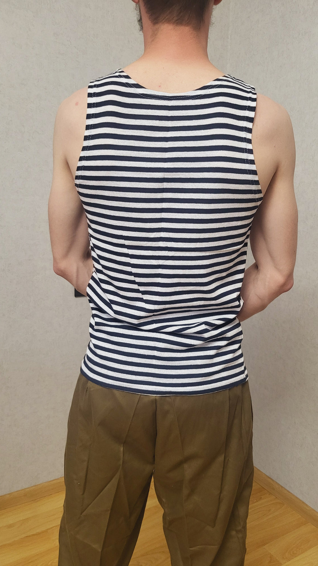 Soviet VMF Telnyashka Sleeveless Shirt 1990s