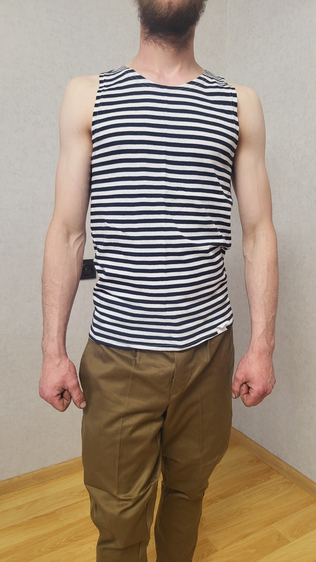 Soviet VMF Telnyashka Sleeveless Shirt 1990s