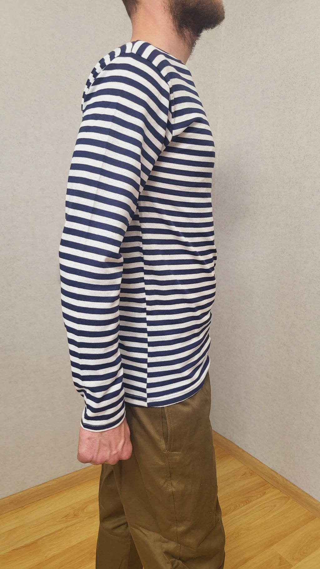 Soviet VMF Telnyashka Striped Shirt 1990s