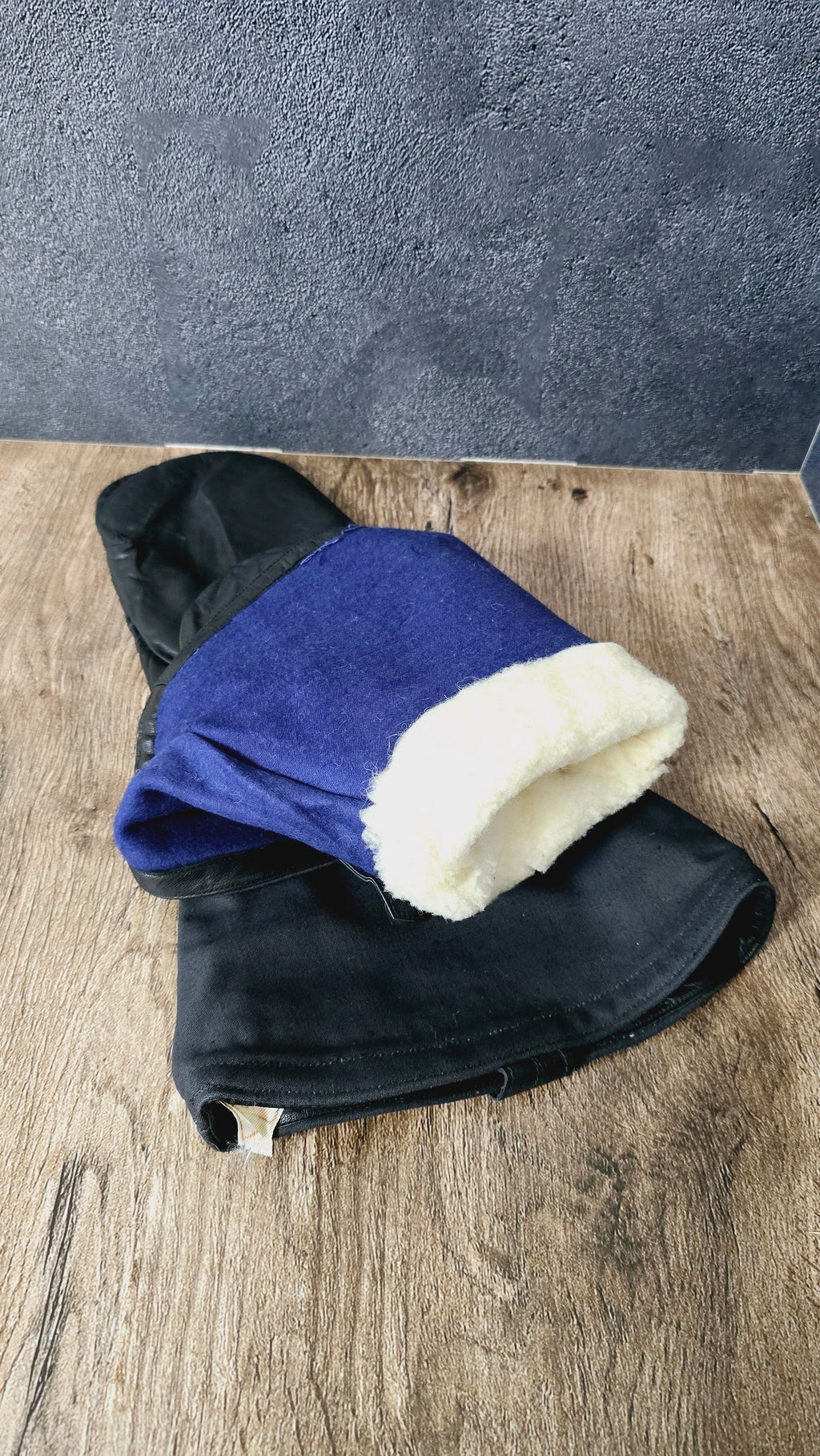 Soviet Winter Leather Mittens Sheepskin Lined Cold Weather Gloves USSR - Legend Returns Vintage