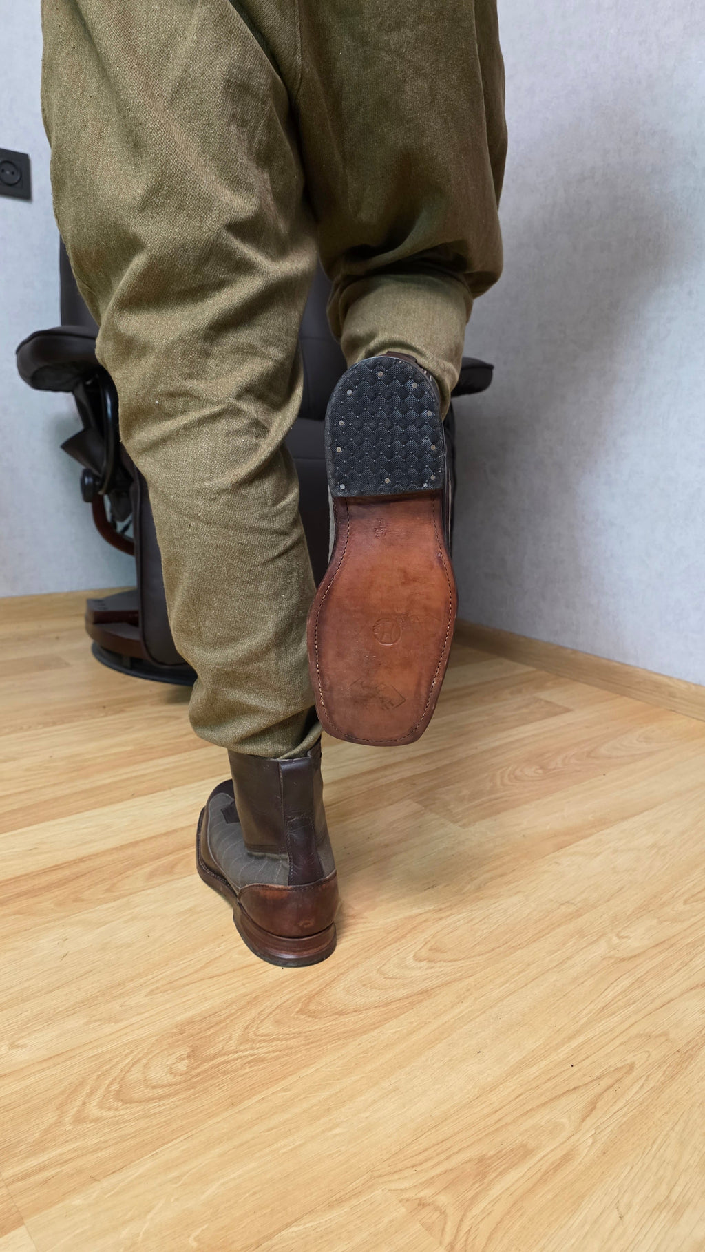 Swedish WWII Mountain Boots Canvas Leather Ski Troop Footwear - Legend Returns Vintage