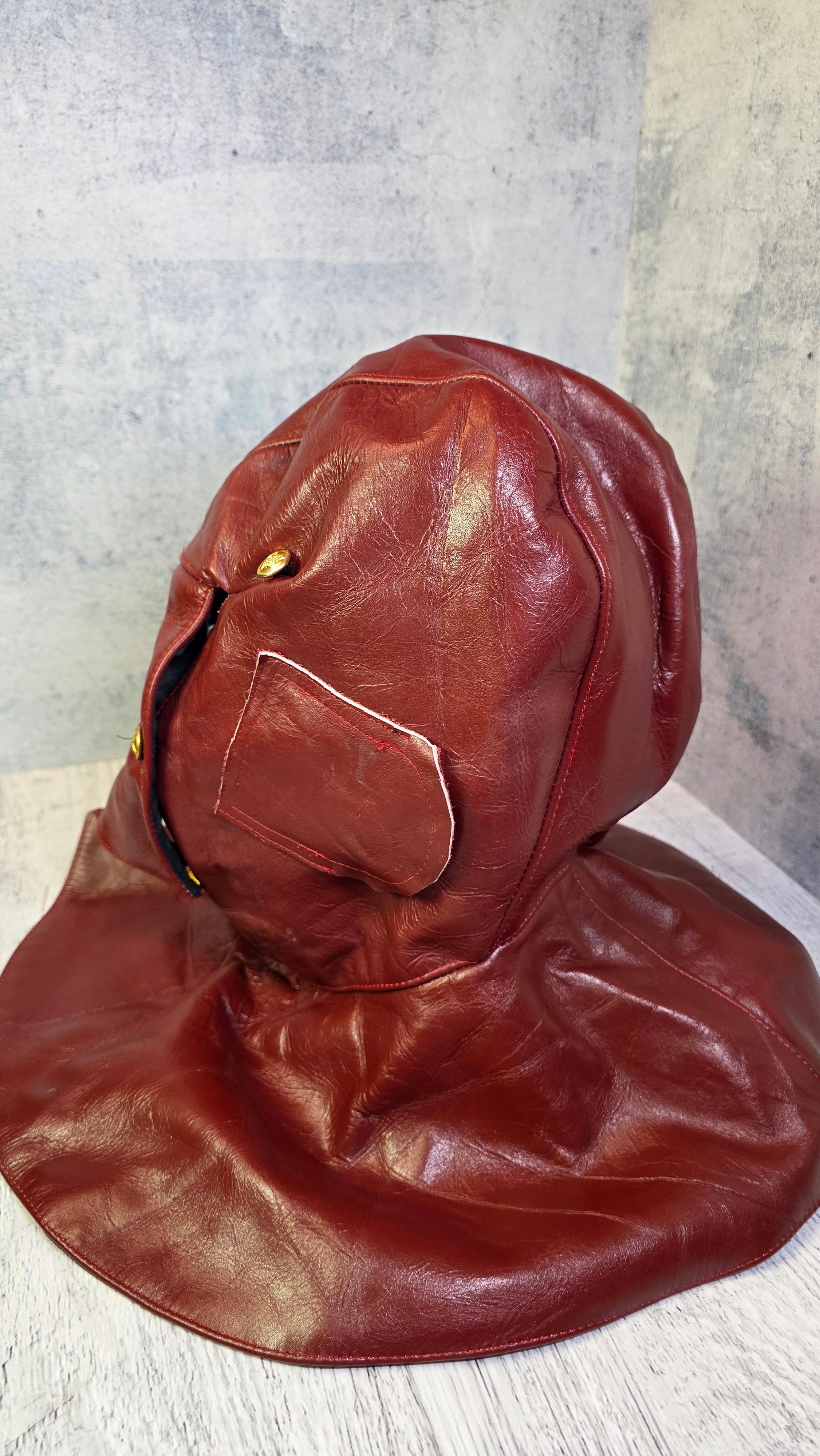 USSR Navy Torpedo Boat Leather Helmet Vintage Soviet Naval Gear - Legend Returns Vintage